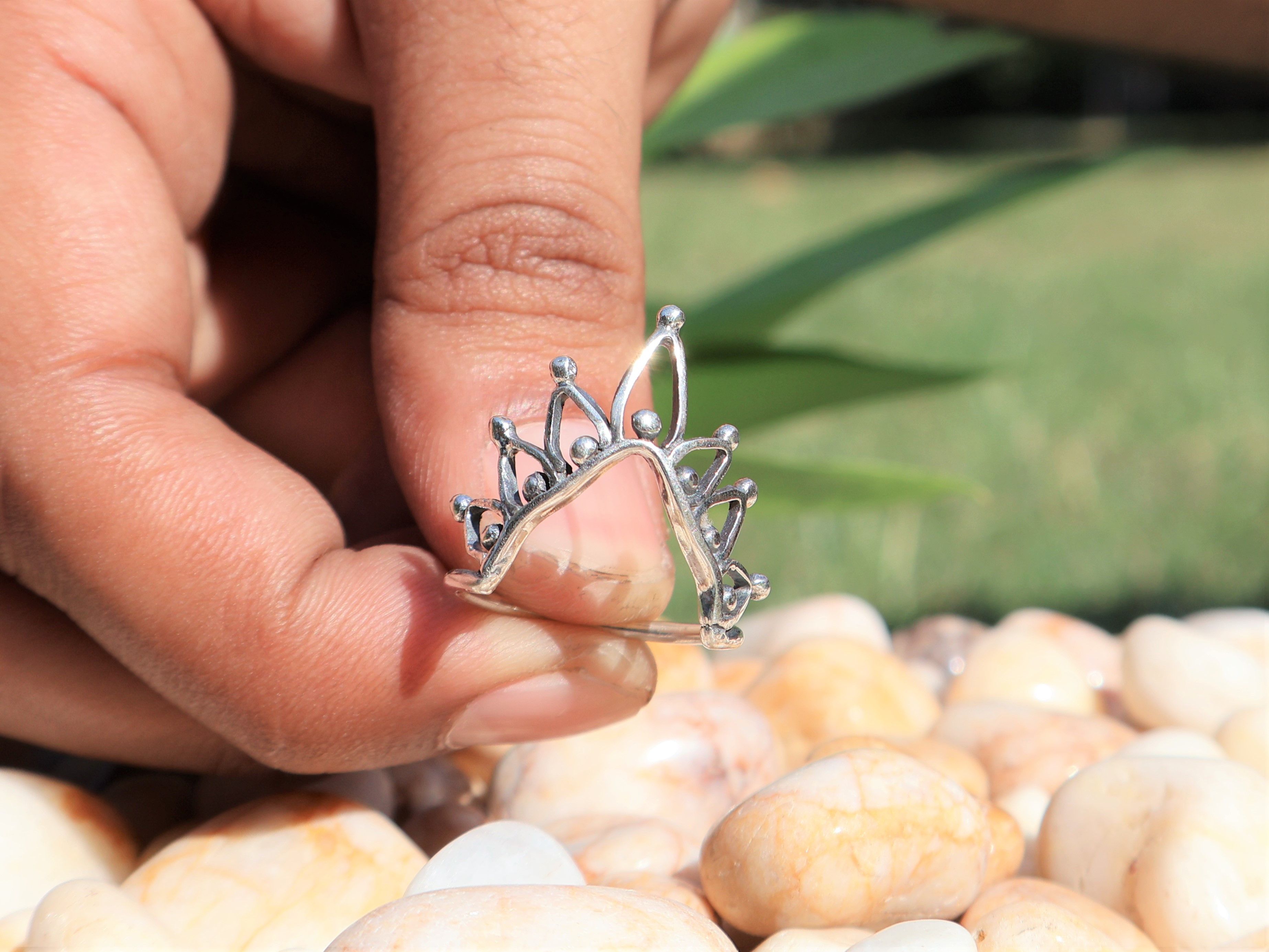 Handmade Crown Queen Ring, 925 Sterling Silver Ring, Handmade Ring, Size ONE SIZE - 5 Thumbnail