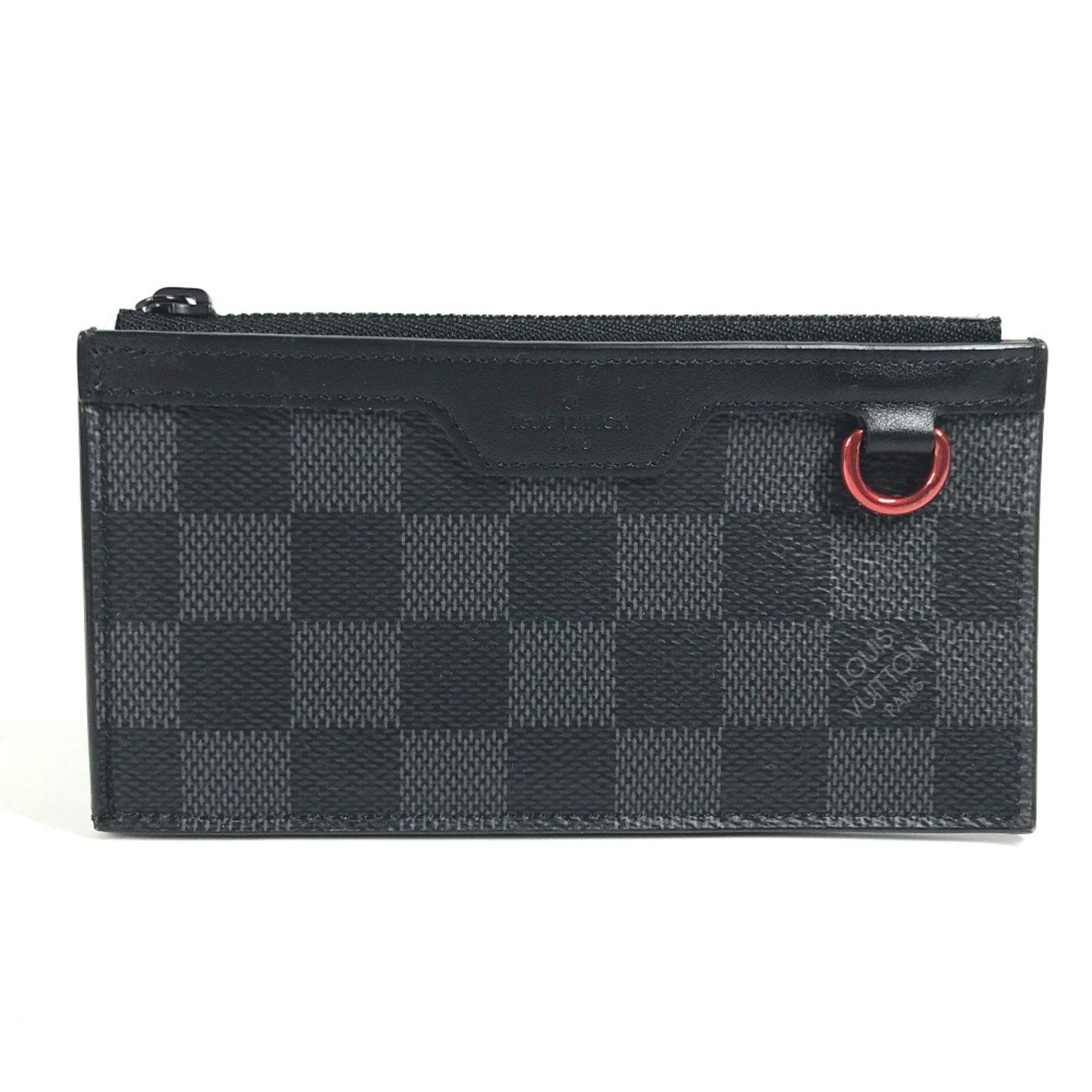Louis Vuitton Louis Vuitton N60354 Damier Graphite Coin Compartment Wallet coin purse Black Size ONE SIZE - 1 Thumbnail