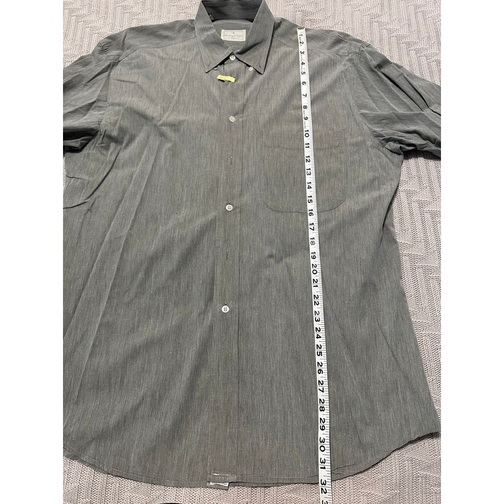 Ermenegildo Zegna Ermenegildo Zegna gray button down size 16 Size US L / EU 52-54 / 3 - 7 Thumbnail