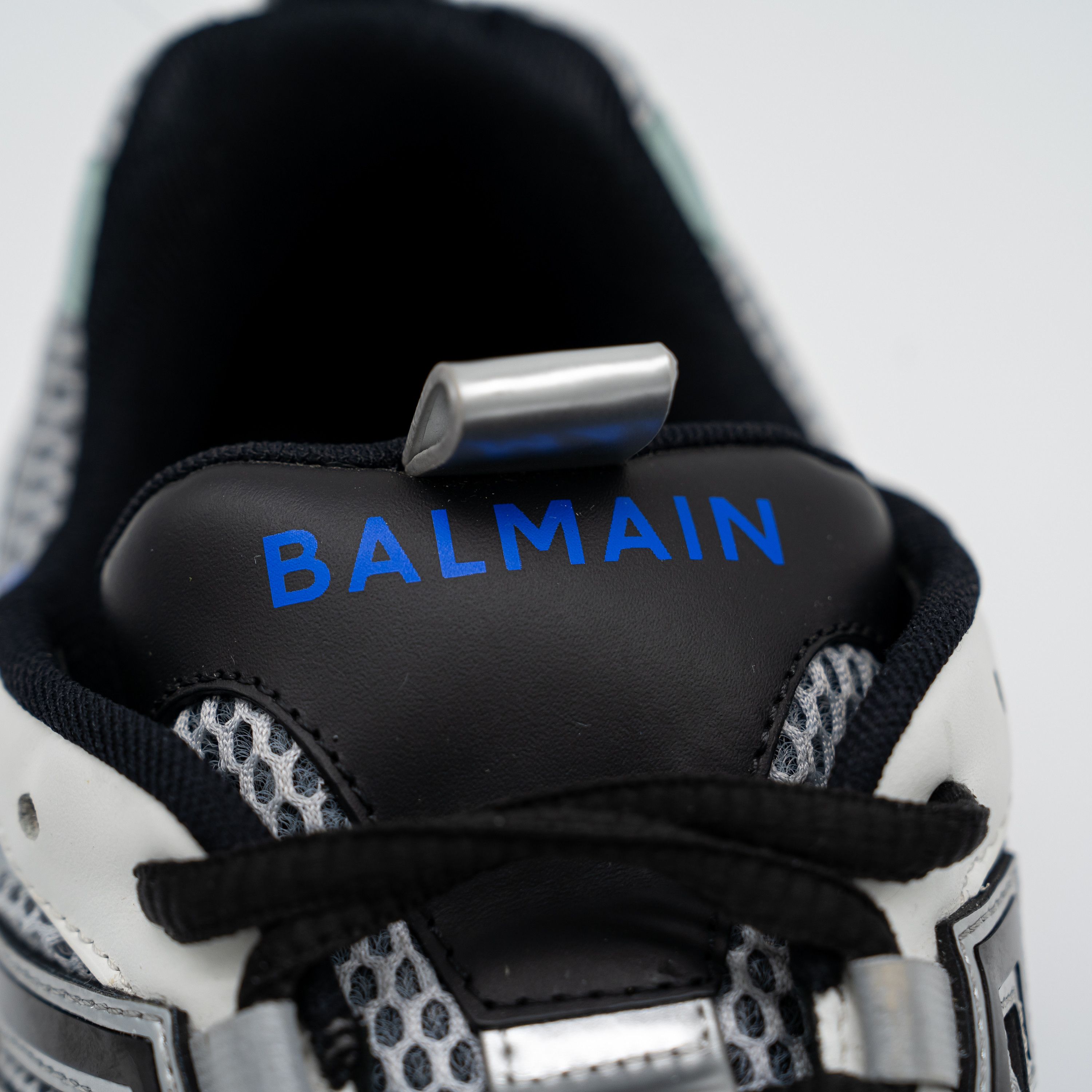 Balmain 44 11 US Balmain B-East White Black Blue Silver Sneakers Size US 11 / EU 44 - 10 Thumbnail