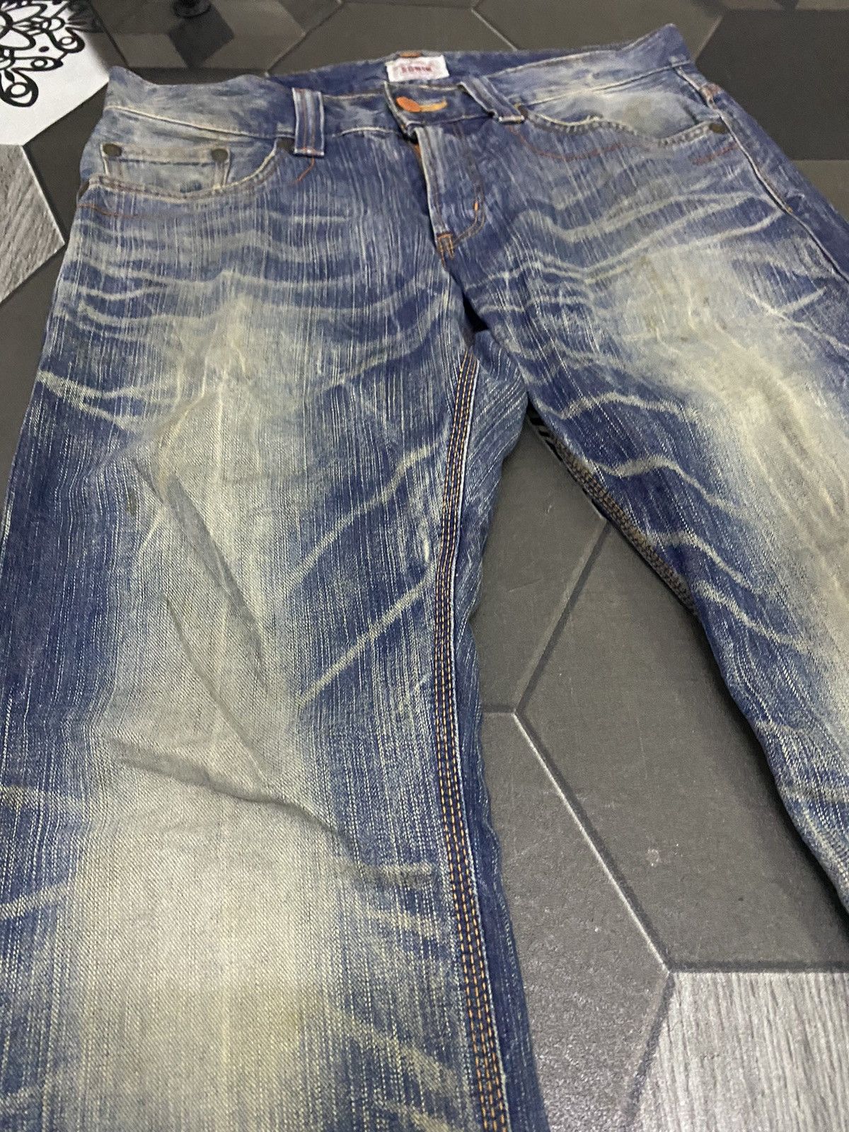 Edwin × Hysteric Glamour × Japanese Brand Edwin japan 🇯🇵 crazy wash Size US 35 - 4 Thumbnail