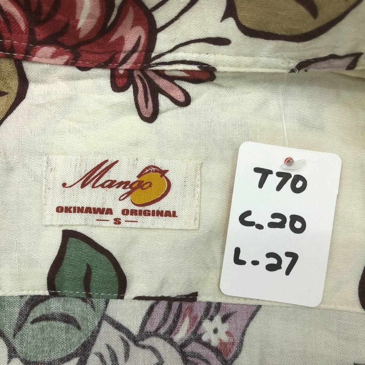 Japanese Brand × Mango T70 VTG JAPAN MANGO OKINAWA ORIGINAL SHIRTS Size US S / EU 44-46 / 1 - 8 Thumbnail