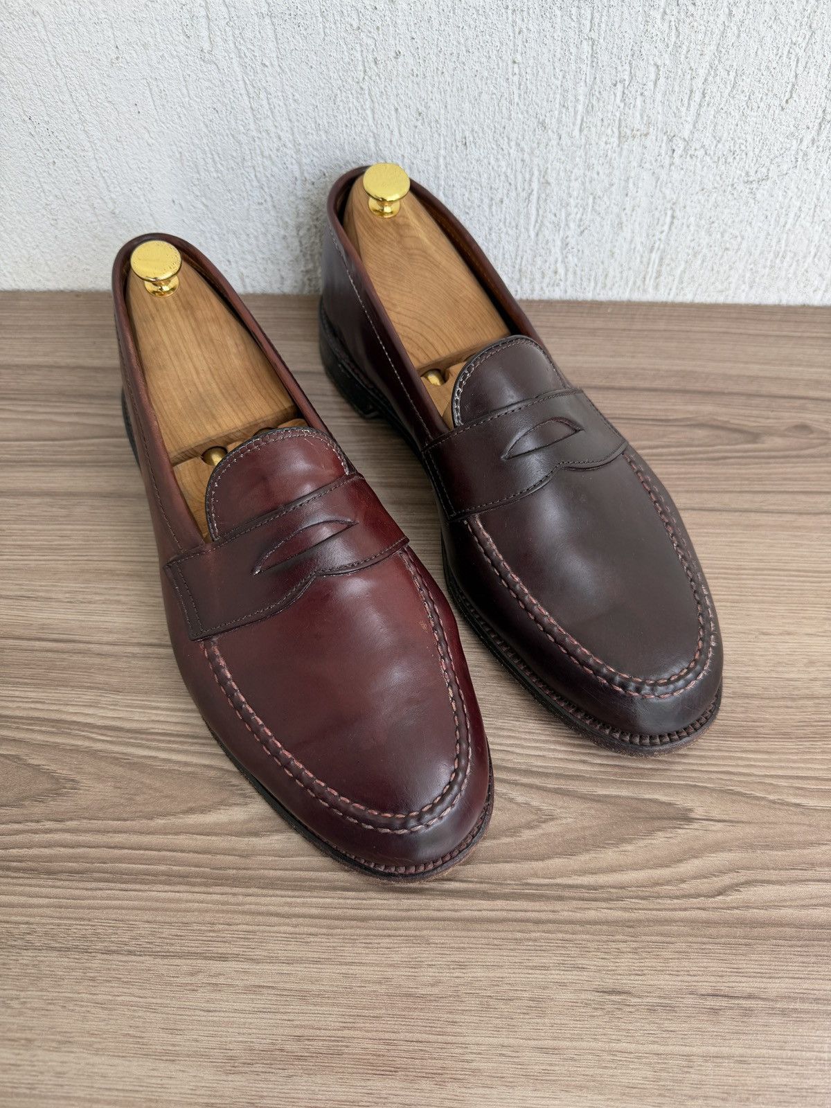 Alden 986 shell cordovan penny loafers Size US 11.5 / EU 44-45 - 11 Thumbnail