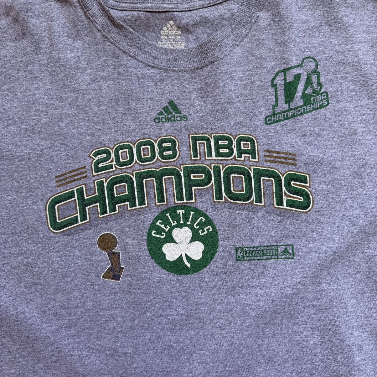 Adidas Vintage Y2K Boston Celtics NBA Champions Tee Size US XXL / EU 58 / 5 - 4 Thumbnail
