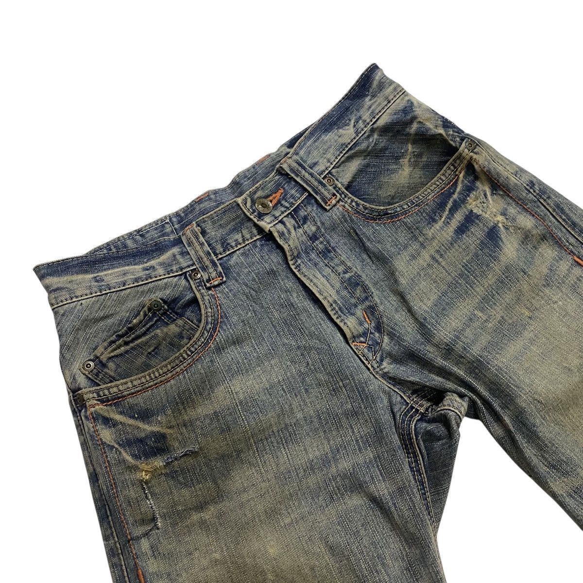 Edwin × Japanese Brand × Vintage Edwin xvs distressed flare pant Size US 33 - 7 Thumbnail