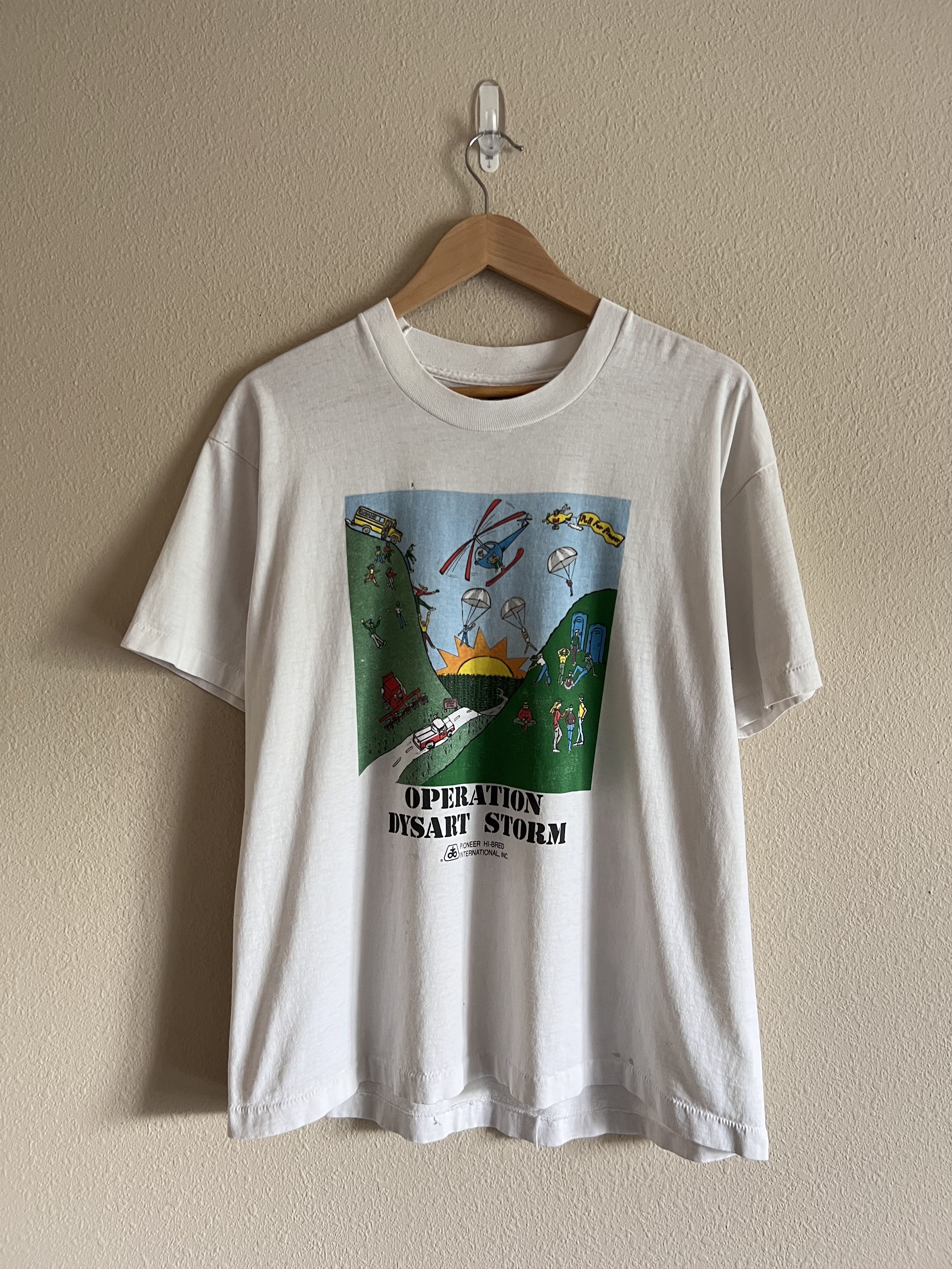 Vintage Vintage 90s Operation Dysart Storm Farming Tee Size US XL / EU 56 / 4 - 2 Thumbnail