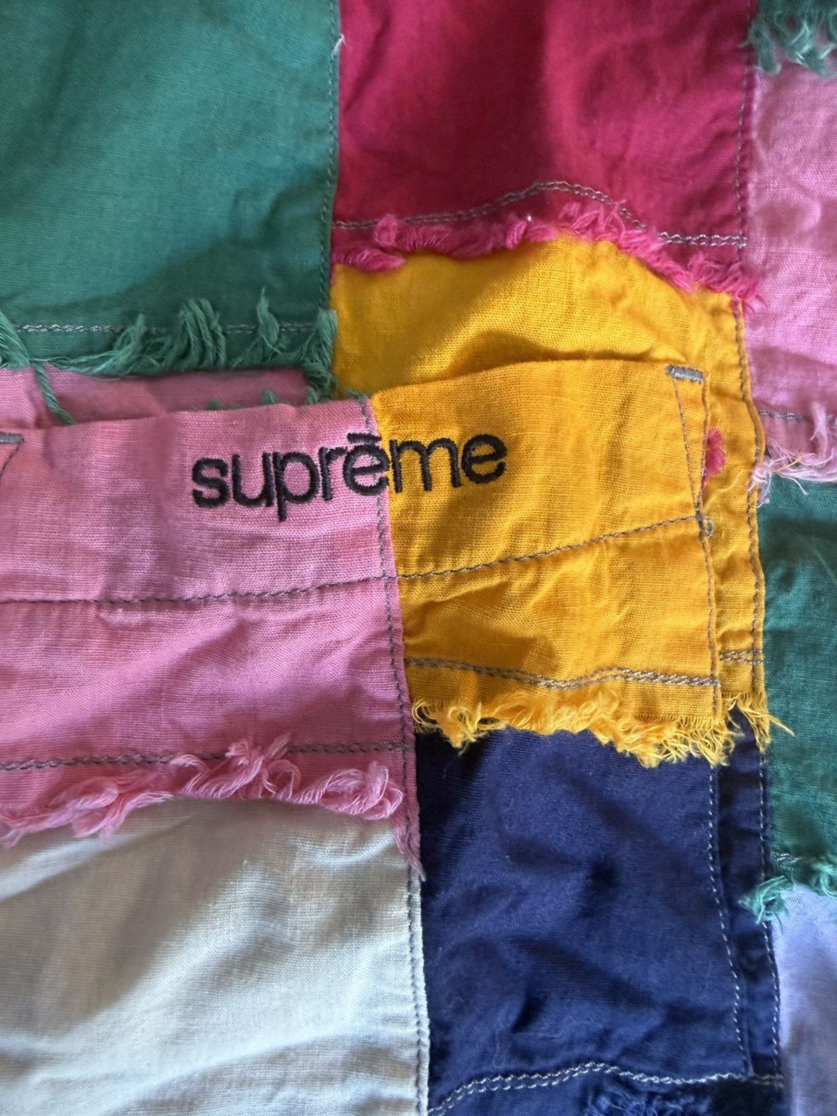 Supreme SS23 Supreme Short Sleeve Button Down Patchwork Shirt Large Size US L / EU 52-54 / 3 - 3 Thumbnail