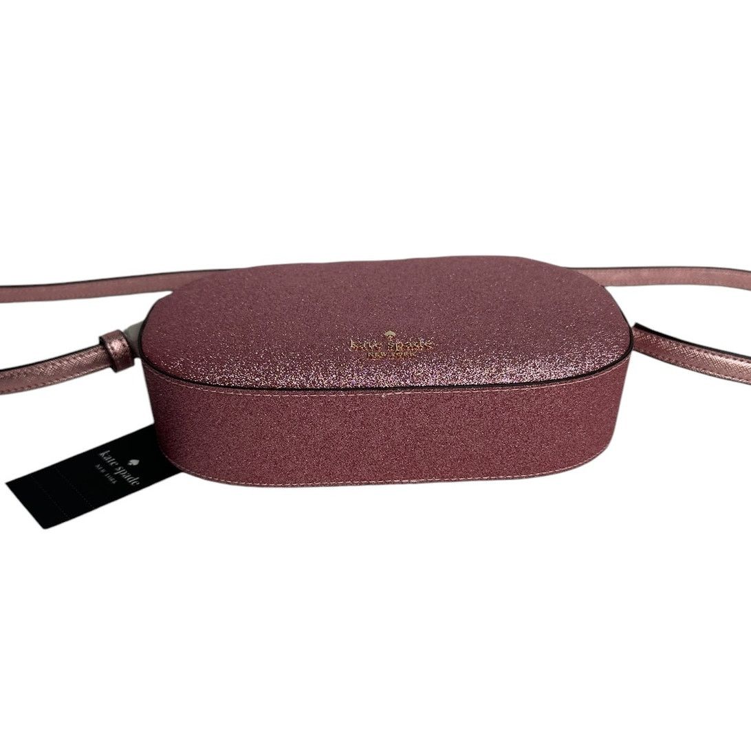 Kate Spade Kate Spade Glimmer Oval Small Camera Bag Mitten Pink Glitter Size ONE SIZE - 8 Thumbnail