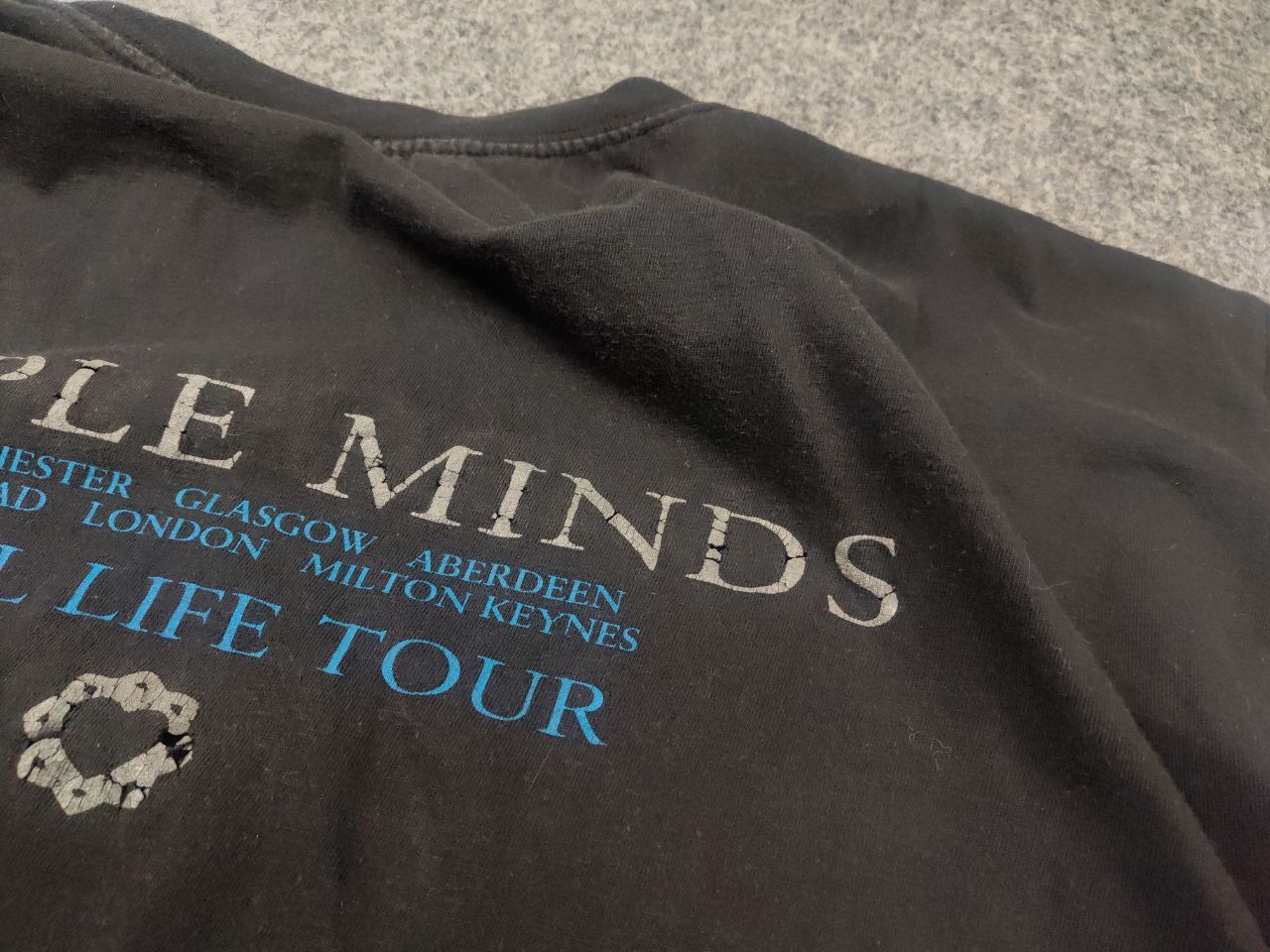 Band Tees Vintage 90s Simple Minds The Real Life Tour Band T-Shirt Tee Size US M / EU 48-50 / 2 - 14 Thumbnail