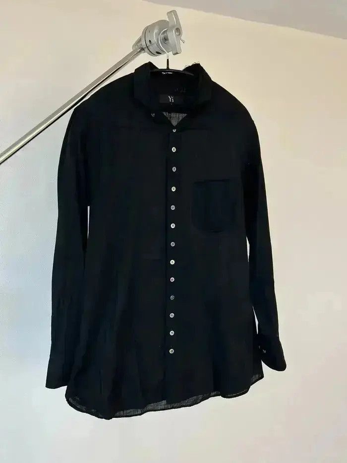 Yohji Yamamoto Yohji Yamamoto distressed neck shirt Size US M / EU 48-50 / 2 - 2 Thumbnail