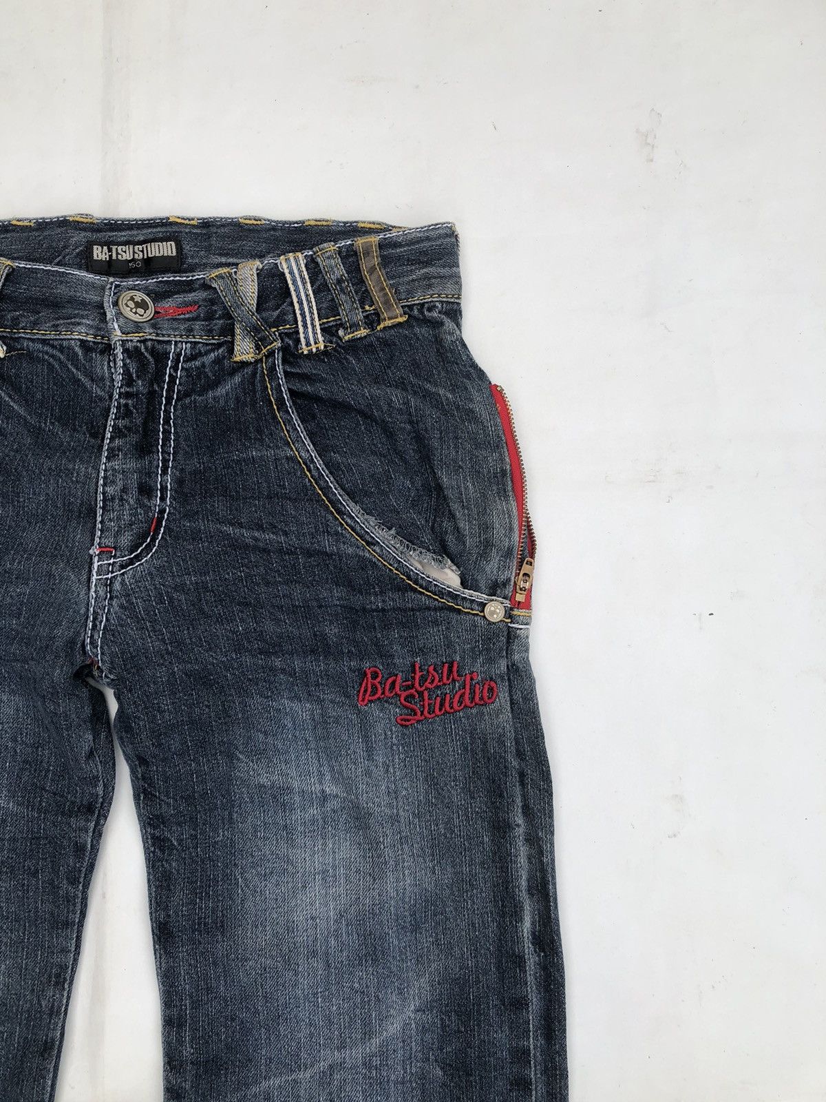 Hysteric Glamour Japanese Ba-tsu Studio Distressed Denim Jeans Size US 29 - 4 Thumbnail
