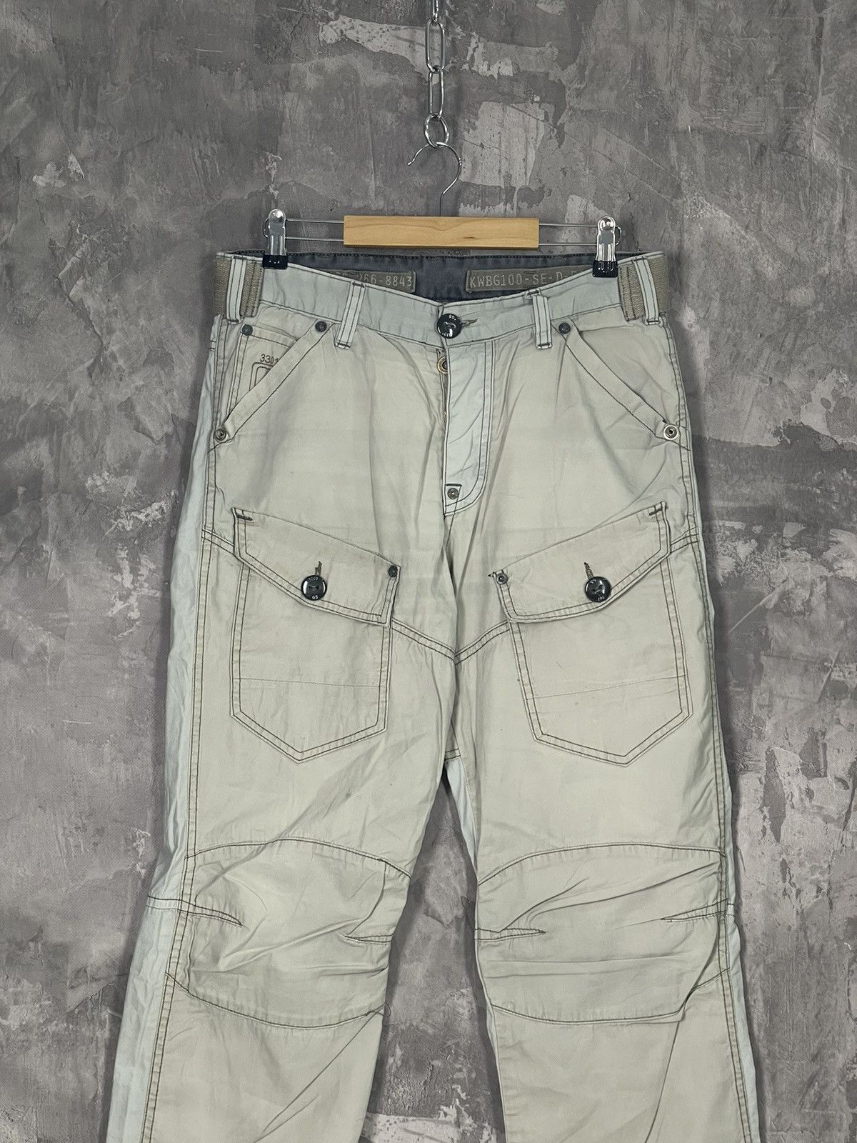 G-Star × Vintage Vintage G-Star Raw Cargo 3D Straight Tapered Pants Size US 32 / EU 48 - 2 Thumbnail