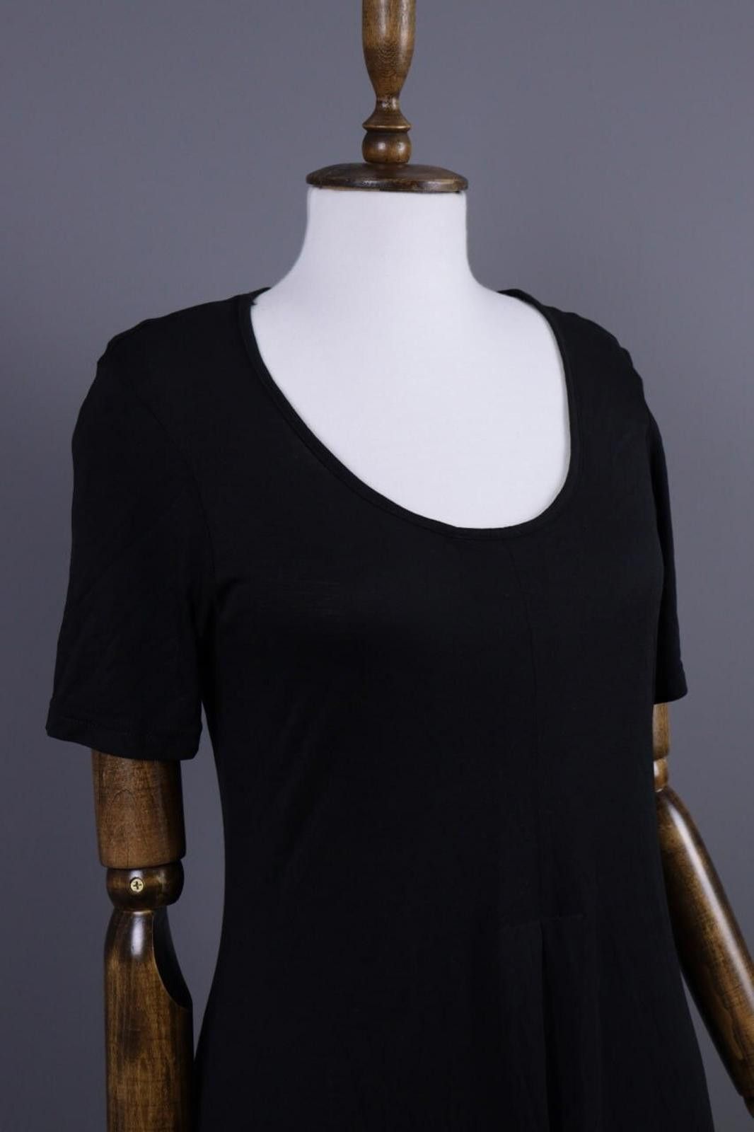 Designer Gudrun Sjoden Black Long Sleeve Scoop Tunic Dress Size M Size M / US 6-8 / IT 42-44 - 7 Thumbnail
