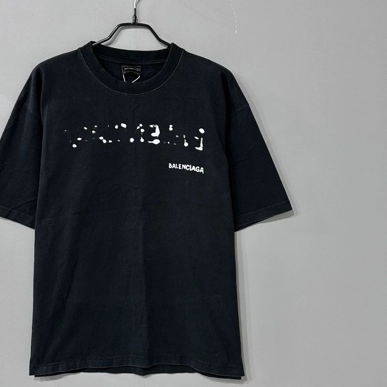 Balenciaga Balenciaga Graffiti logo black short sleeve Size US XS / EU 42 / 0 - 2 Thumbnail