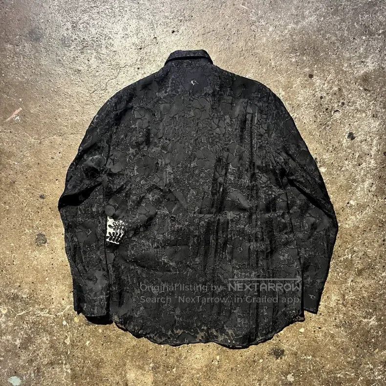 Comme des Garcons Comme Des Garcons Black Retro Lace Design Top Size XS / US 0-2 / IT 36-38 - 4 Thumbnail