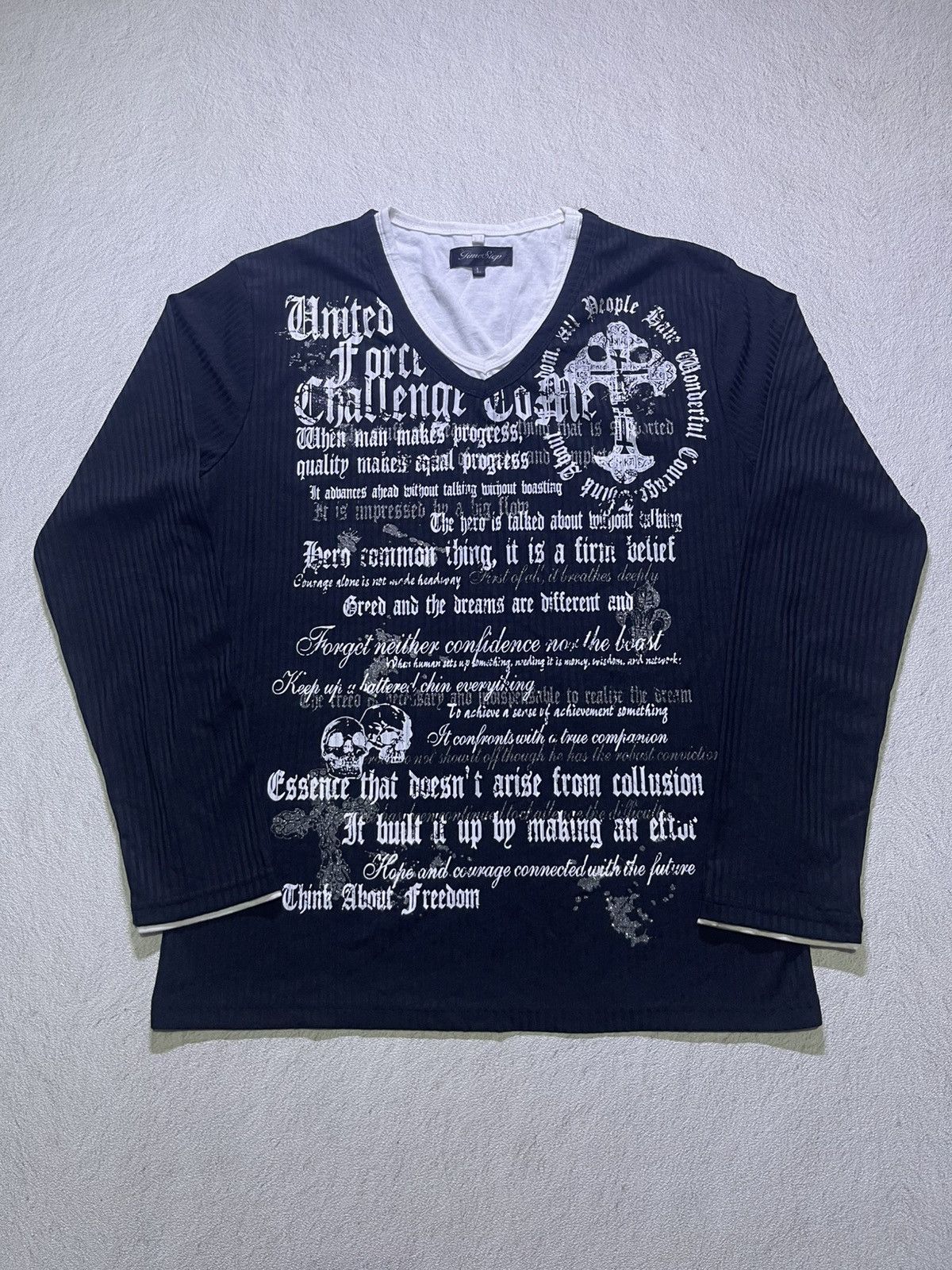 Japanese Brand Y2K TIME STEP long sleeve tshirt Size US M / EU 48-50 / 2 - 1 Thumbnail