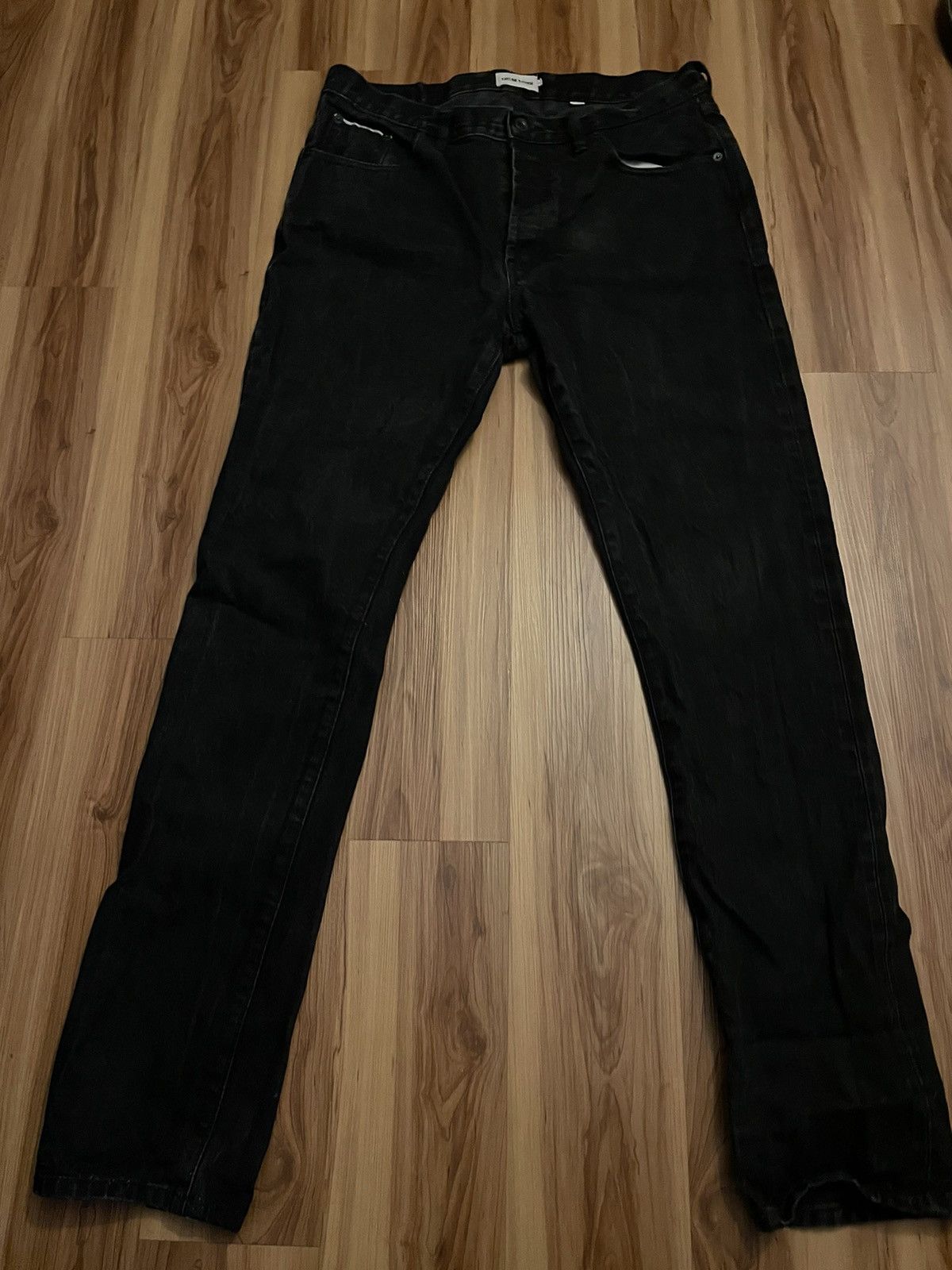 image of Taylor Stitch - The Slim Jean In Black Nihon Menpu Selvage, Men's (Size 36)