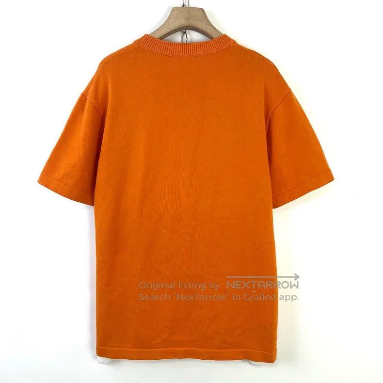 Louis Vuitton Louis Vuitton Orange Pin Embroidered Letter Knit Short Sle Size US L / EU 52-54 / 3 - 2 Thumbnail