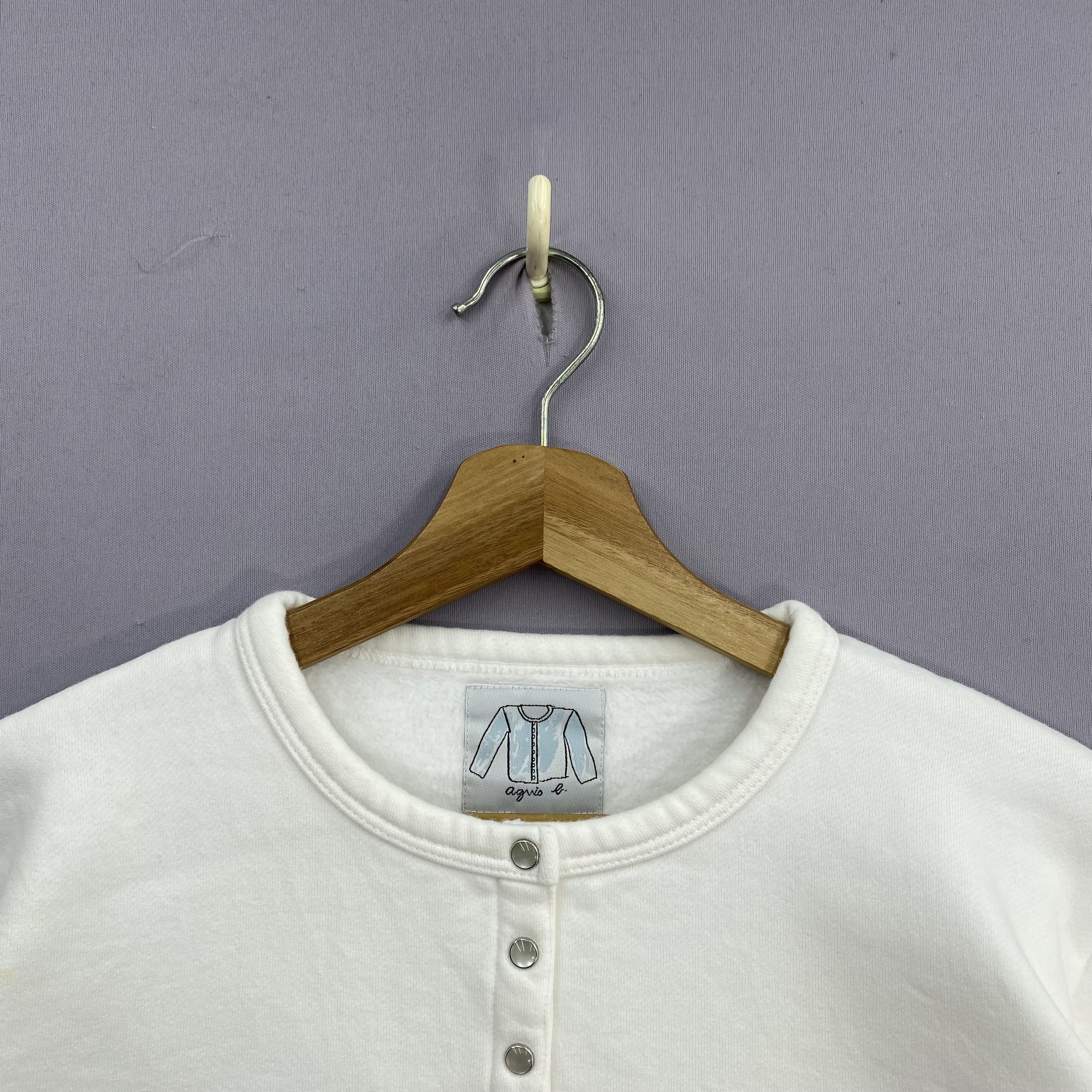 agnes b. Vintage Agnes B Le Classique Pression Snap Cardigan Size M / US 6-8 / IT 42-44 - 6 Thumbnail