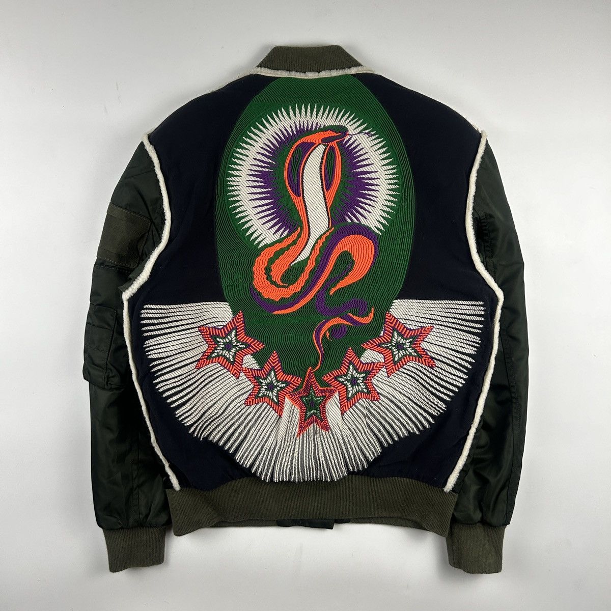 MR & MRS ITALY Mr & Mrs Italy Embroidered Shell Bomber Jacket Size M / US 6-8 / IT 42-44 - 2 Thumbnail