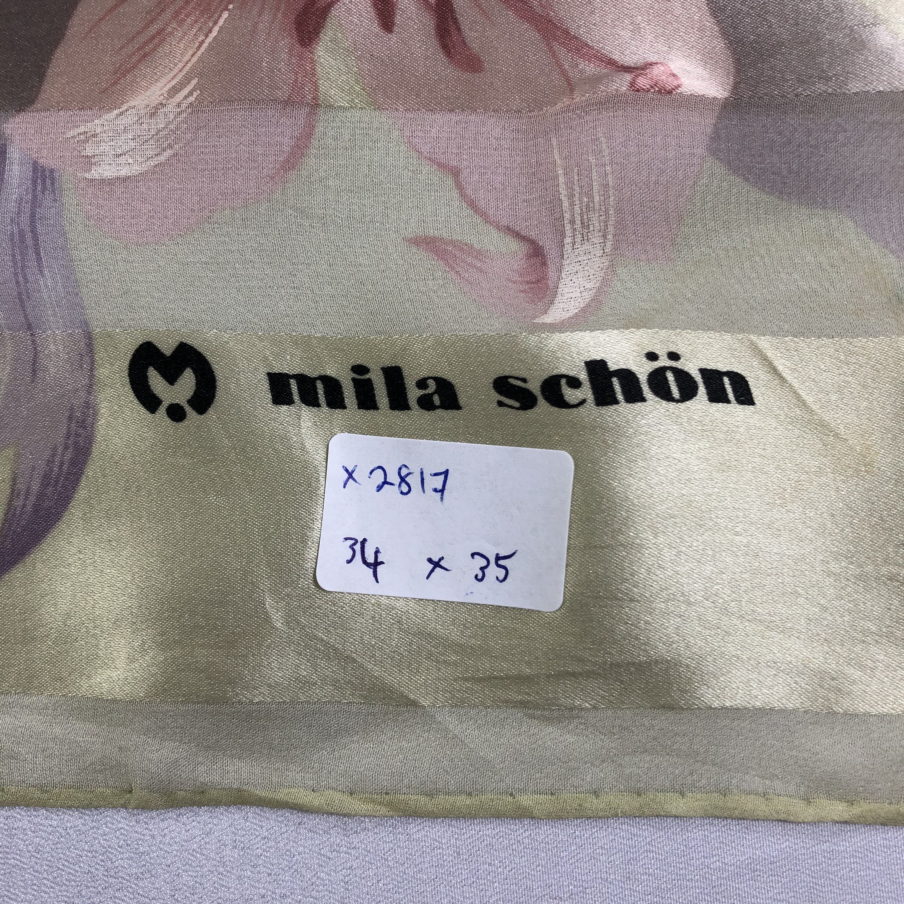 Mila Schon × Vintage Vintage Mila Schon Silk Scarf Size ONE SIZE - 8 Thumbnail