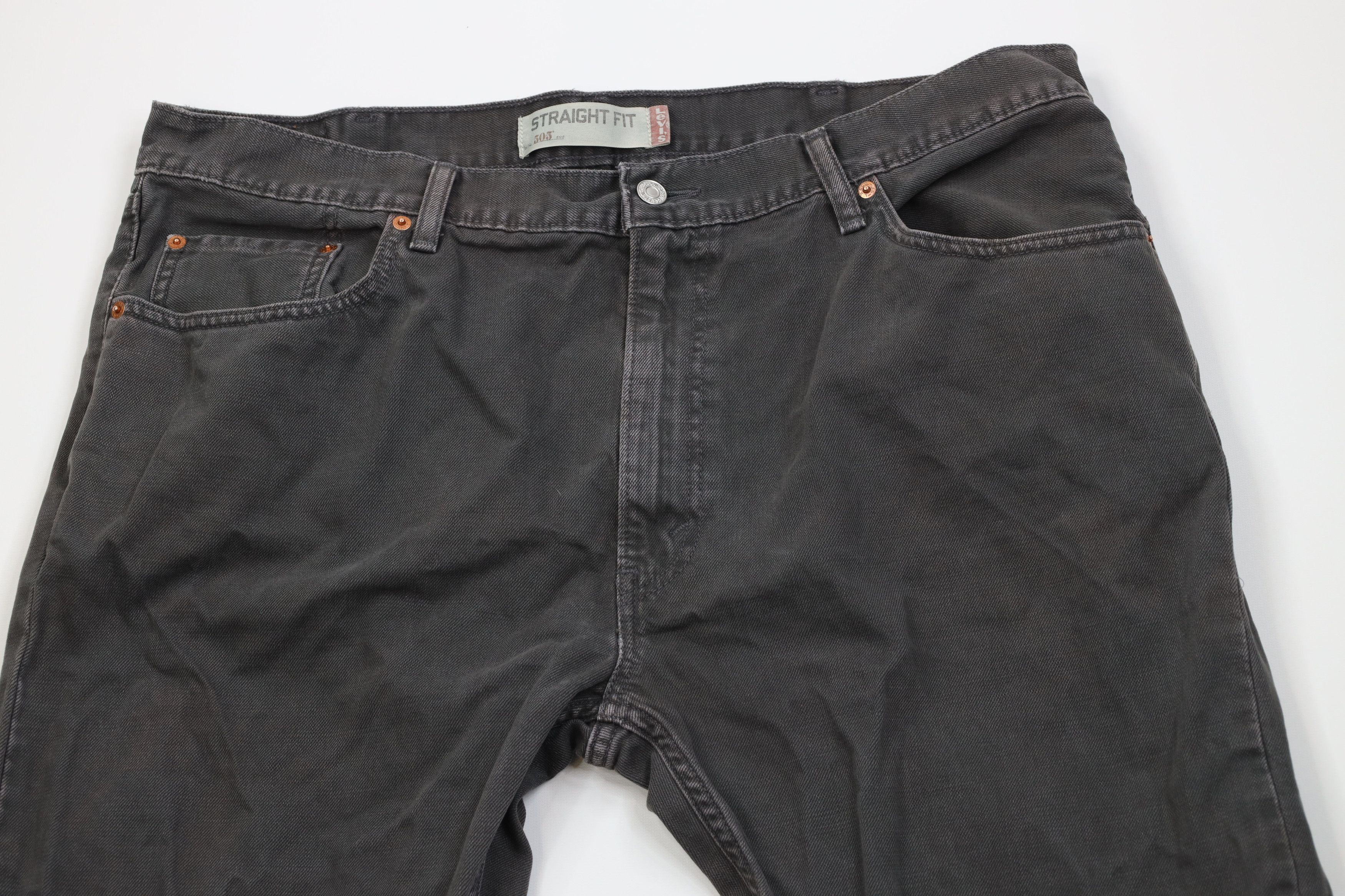 Levi's Vintage Y2K Levis 505 Regular Straight Leg Denim Jeans Gray Size US 40 / EU 56 - 2 Thumbnail