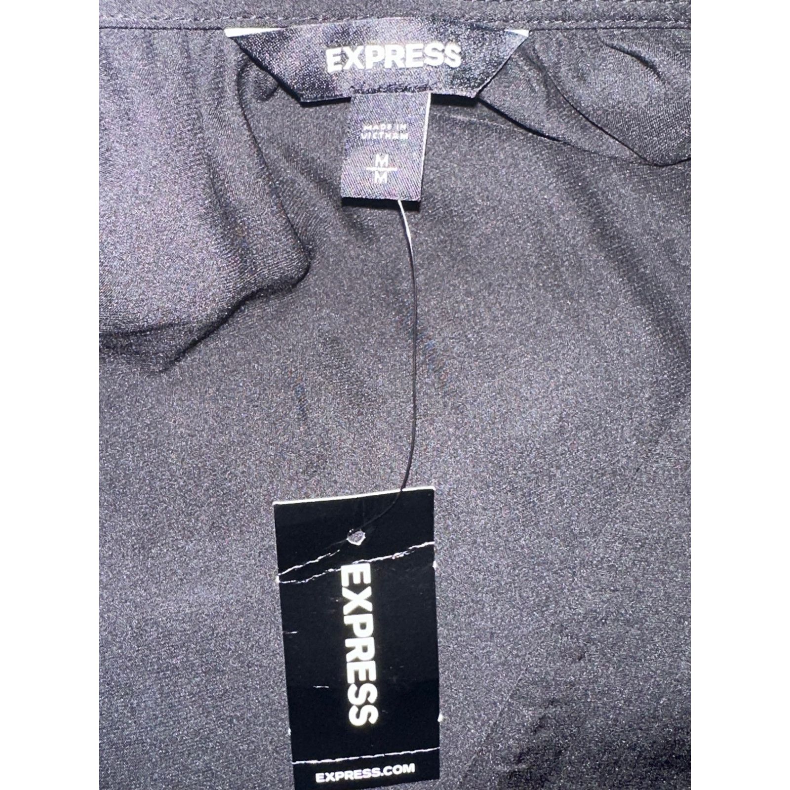 Express Express black short sleeves hi low tunic blouse size M Size M / US 6-8 / IT 42-44 - 5 Thumbnail