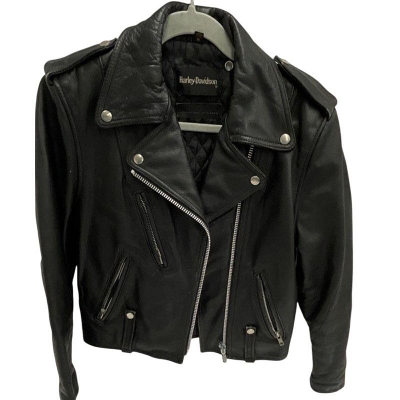 Harley Davidson Vintage 1990s Harley-Davidson Women’s Leather Moto Jacket Size S / US 4 / IT 40 - 3 Thumbnail