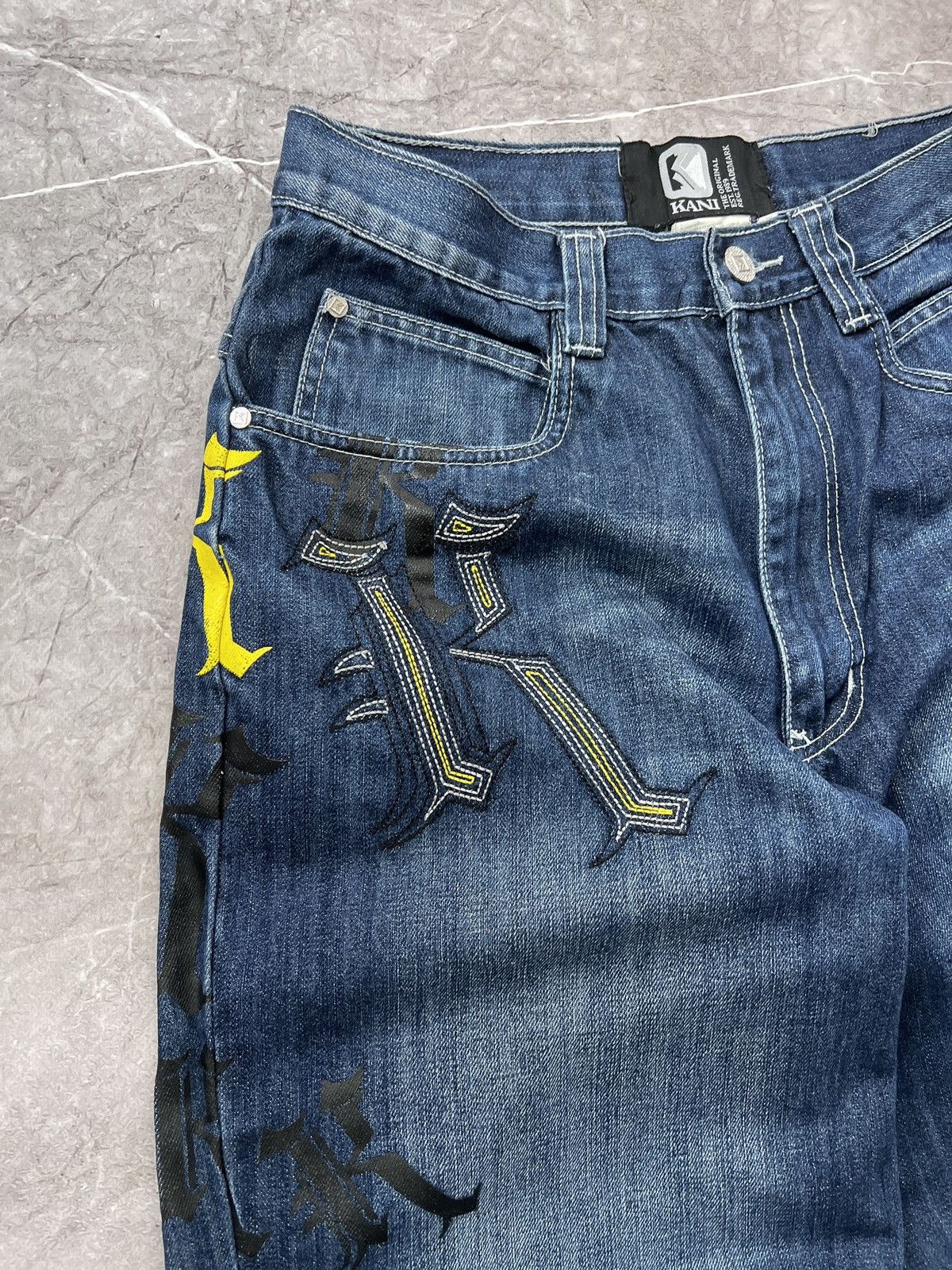 Karl Kani × Wu-Tang Clan Rap skater distressed baggy Karl Kani Jeans pants Size US 30 / EU 46 - 6 Thumbnail