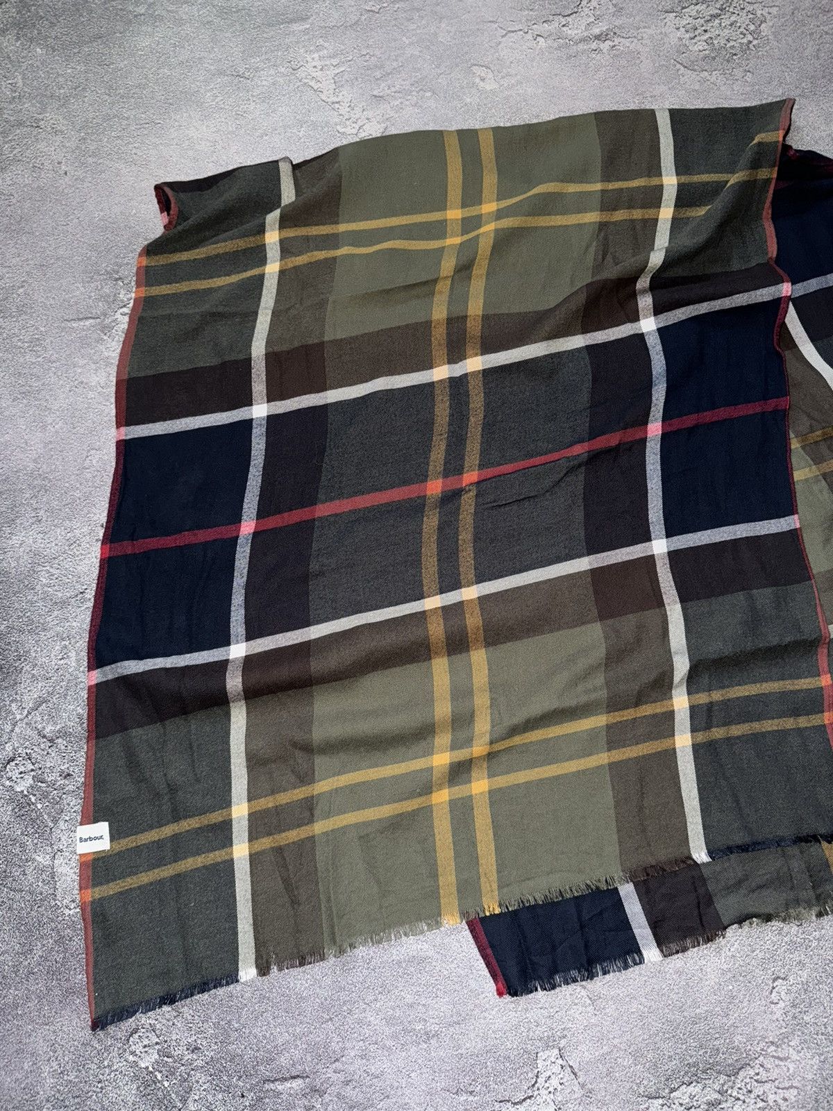 Barbour × Designer Barbour cotton scarf 🧣 all printed checkered unisex Size ONE SIZE - 9 Thumbnail