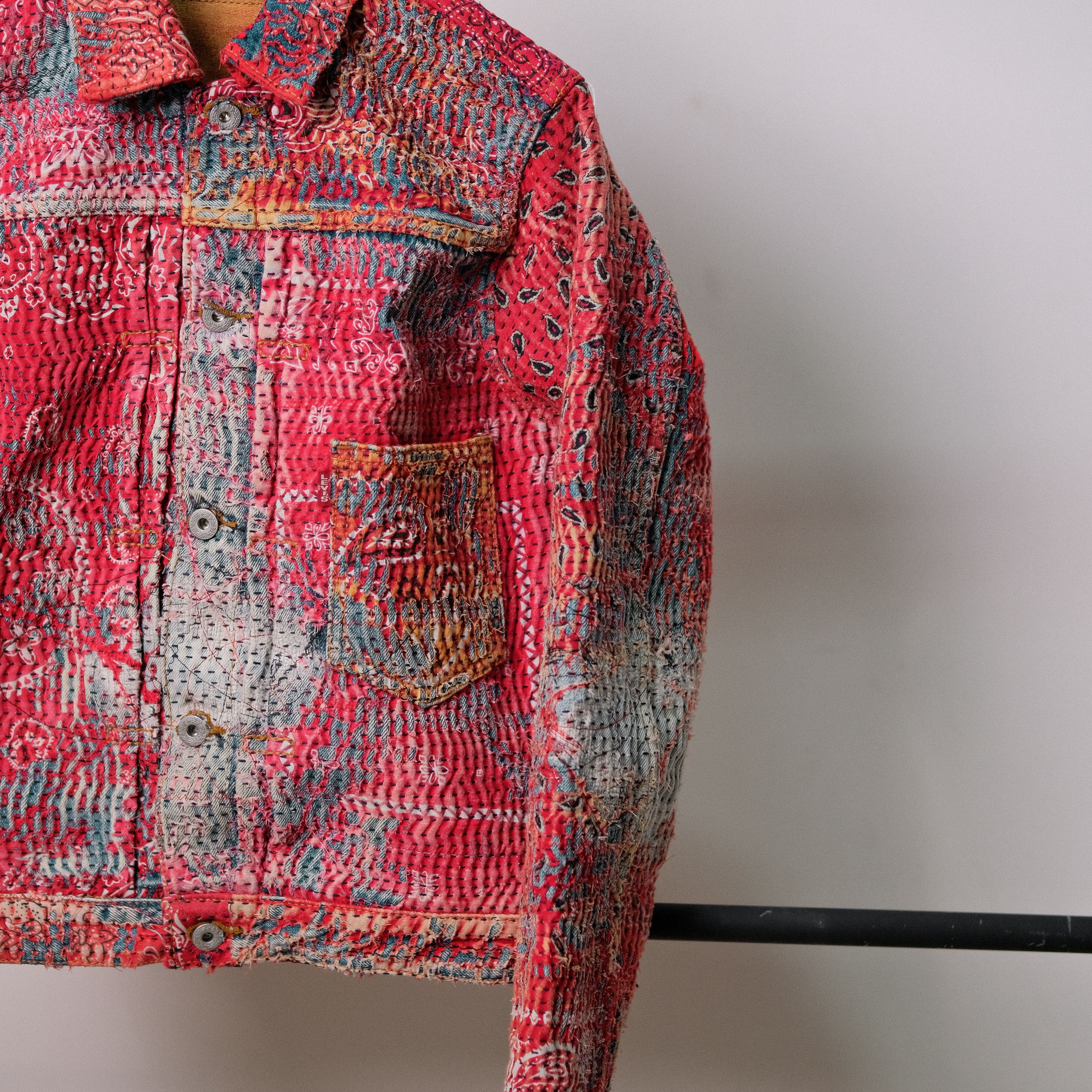Levi's Levi's 506 Selvedge X Sashiko Boro Jacket Type 1 Size US M / EU 48-50 / 2 - 3 Thumbnail