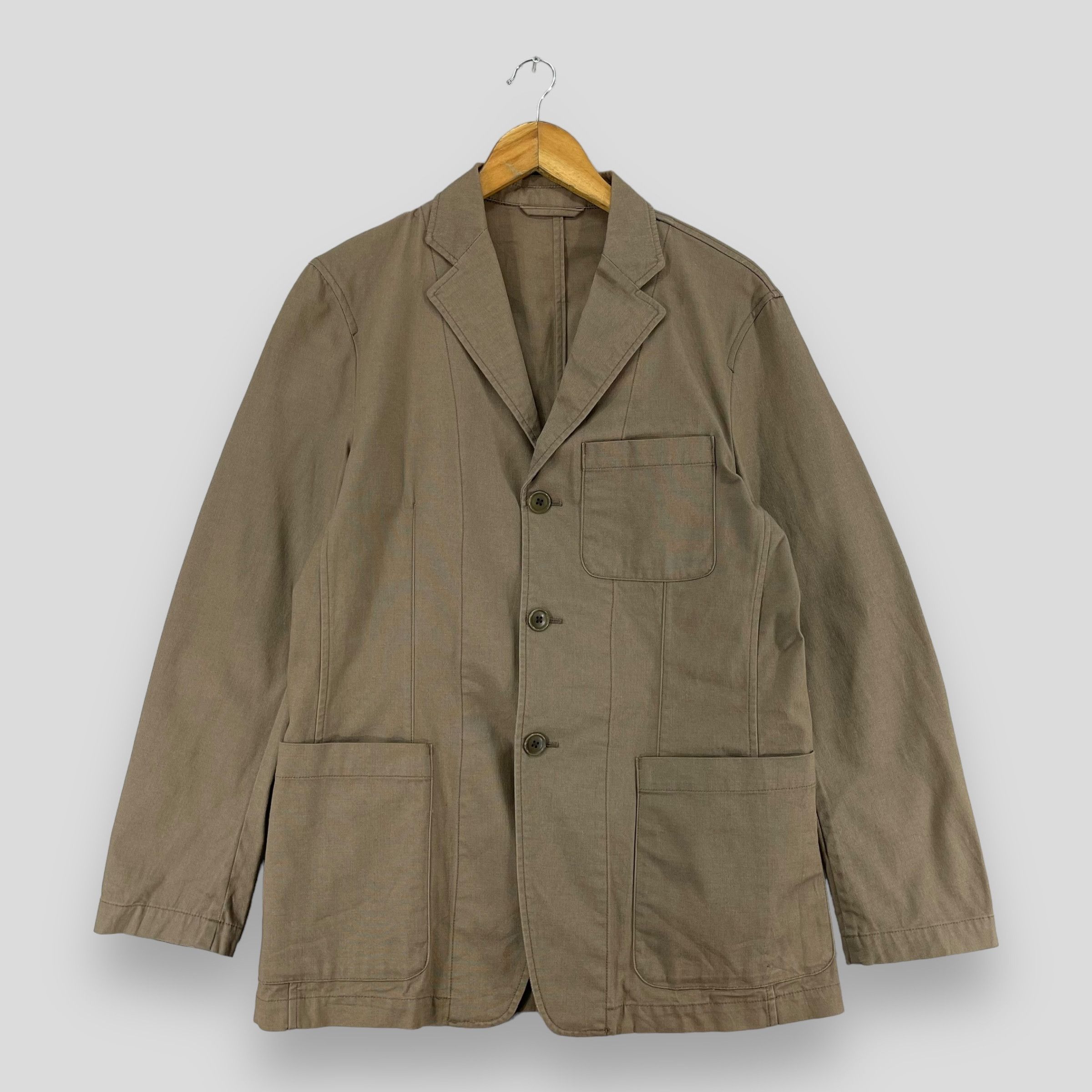 Calvin Klein × Vintage Vintage CALVIN KLEIN Workers Denim Coat Button Up Size US M / EU 48-50 / 2 - 1 Thumbnail