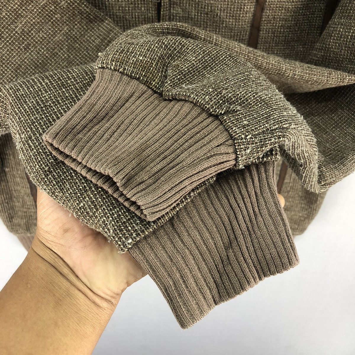 Japanese Brand Vintage 80's Wool Zipper Jacket Open Collar by Winbull Size US S / EU 44-46 / 1 - 13 Thumbnail