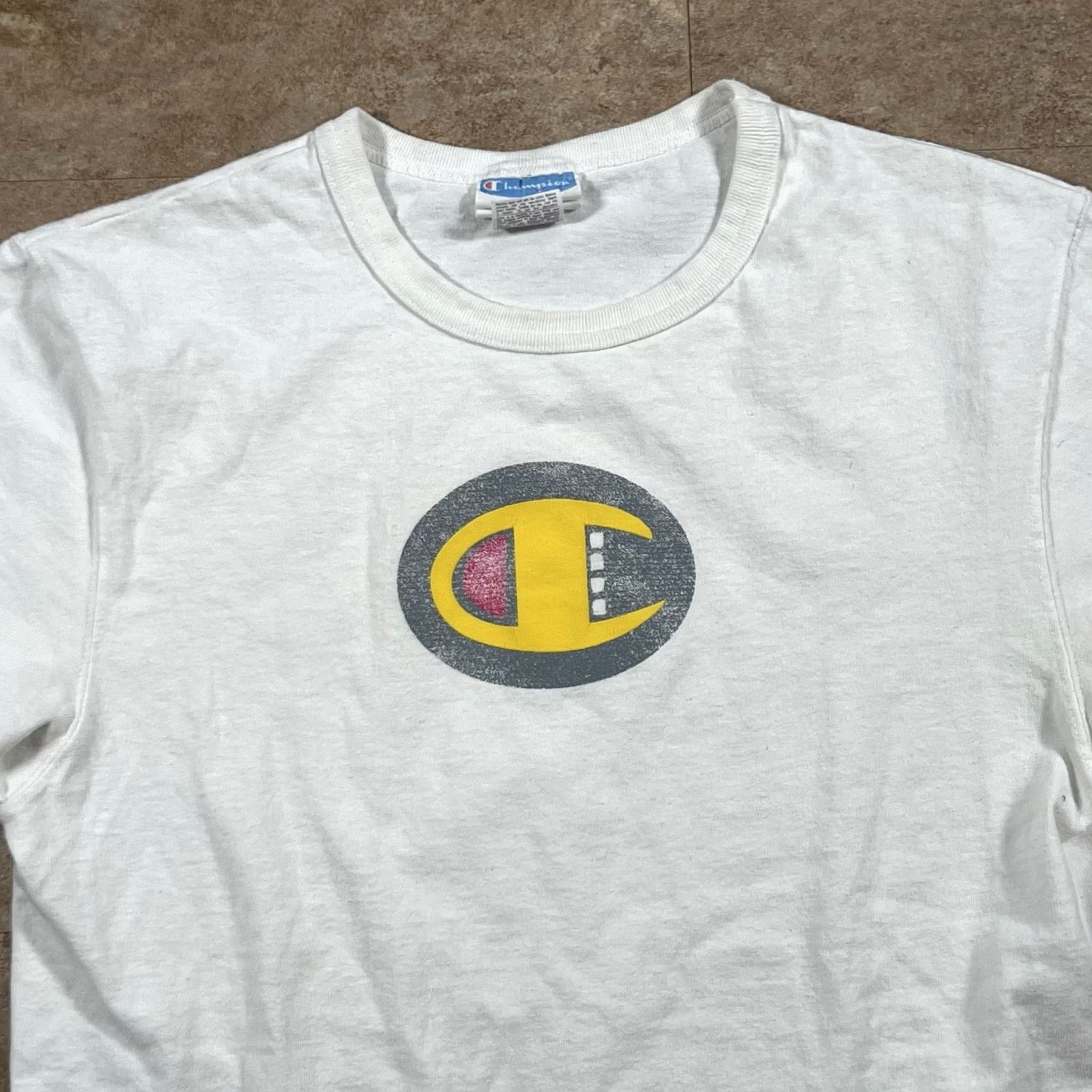 Champion Vintage Champion Shirt - 90s Lacrote, White, Regular, Mens Size US S / EU 44-46 / 1 - 4 Thumbnail