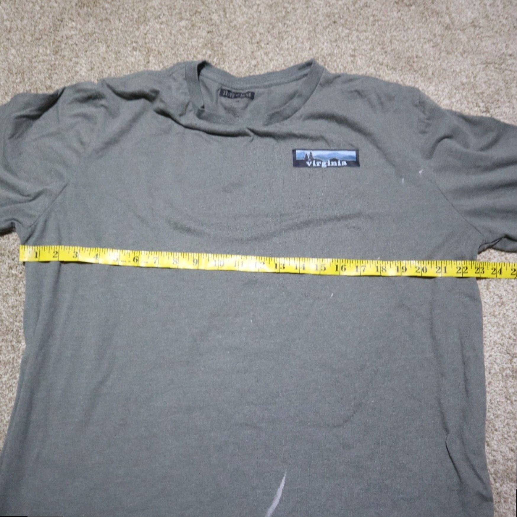 Vintage Virginia VA Green Long Sleeve Tee Shirt Adult Mens XL Extra Large Size US XL / EU 56 / 4 - 7 Thumbnail