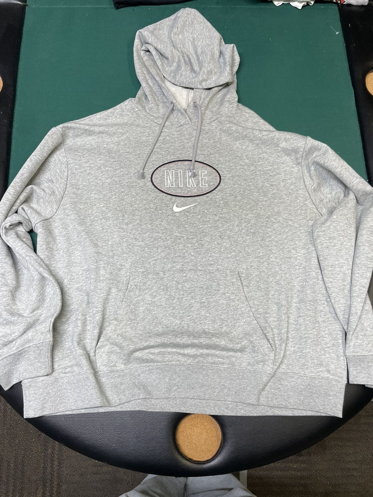Nike Nike Oval pink Logo Hoodie Heather Grey – XL Size XL / US 12-14 / IT 48-50 - 2 Thumbnail