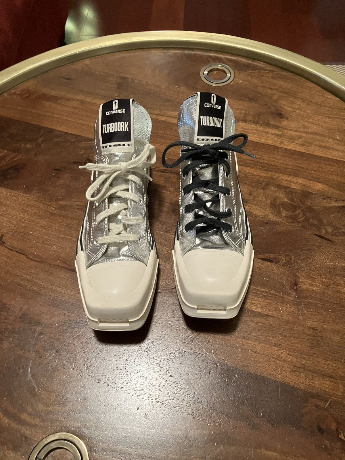Converse Rick Owens X Turbodrk Chuck 70 Low Silver Lacquer