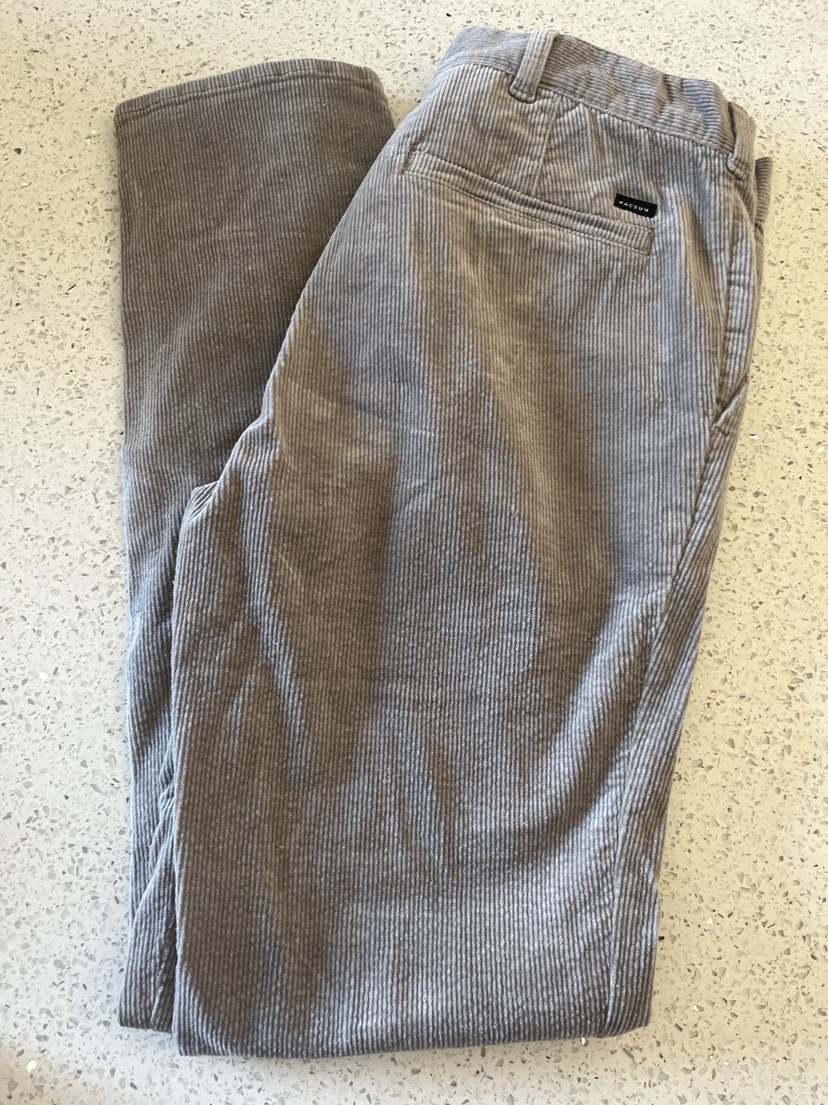 Pacsun Pacsun Slim Chino Corduroy Grey Size US 31 - 3 Thumbnail