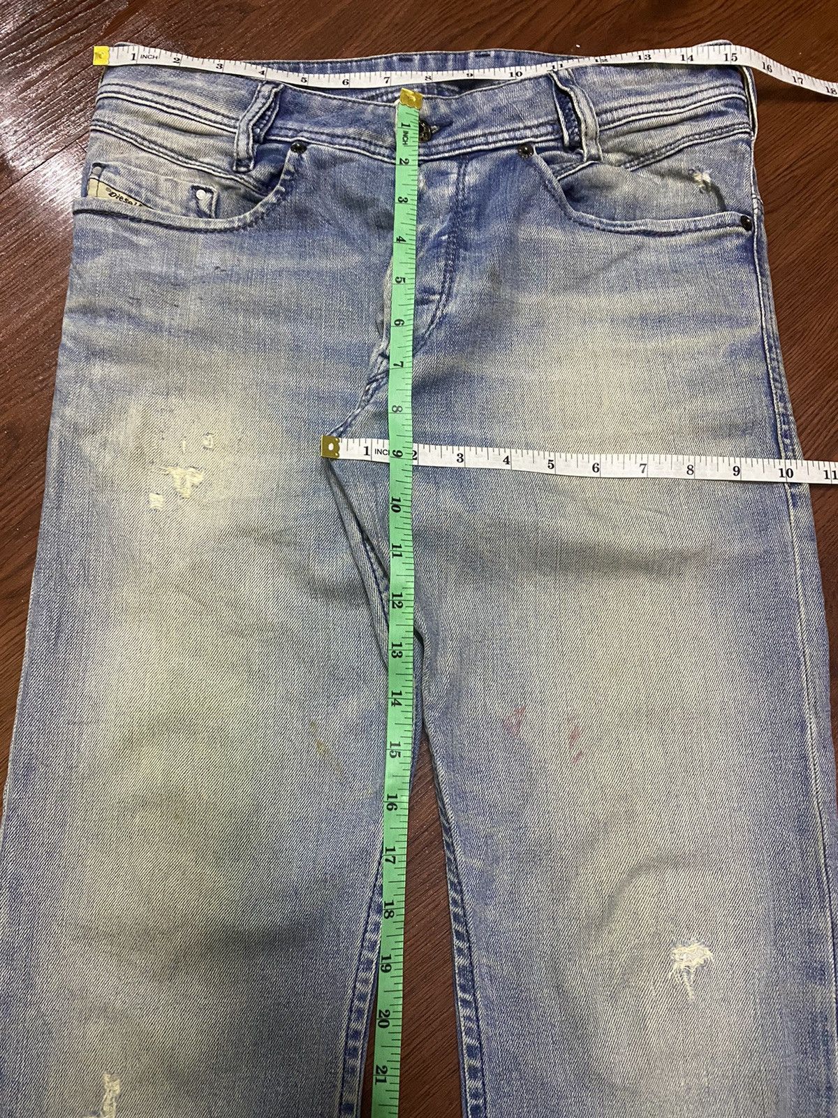 Other Vintage Diesel Faded Wash Distressed Denim Slim Jeans Size US 30 / EU 46 - 18 Thumbnail