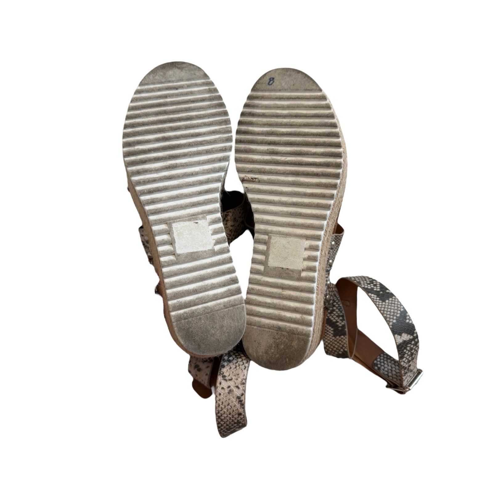 The Unbranded Brand Womens 7 Espadrille Platform Sandal SnakeSkin Ankle Strap Size US 7 / IT 37 - 6 Thumbnail