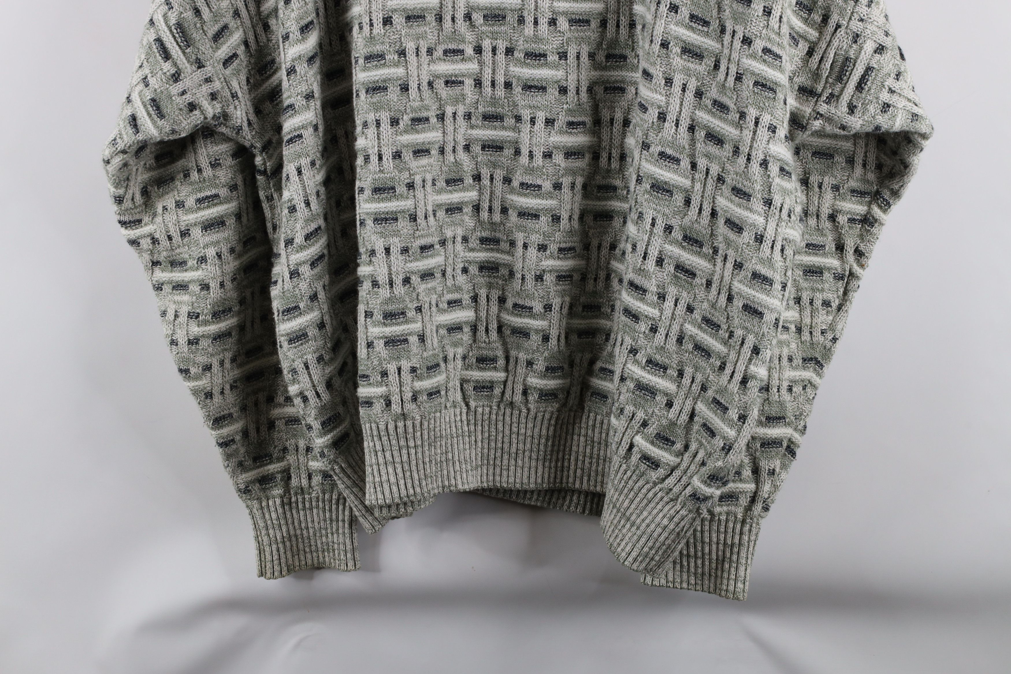 Vintage Vintage 90s Streetwear Knit Cross Weave Cosby Dad Sweater Size US XXL / EU 58 / 5 - 9 Thumbnail