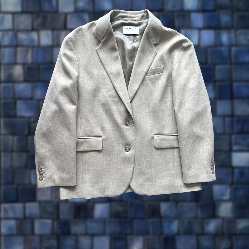 Vintage Babaton Blazer Womens Size 1 Beige Sport Jacket Office Career Aritzia Jacket Single-Breasted Notch Lapel Mens No Size XS / US 0-2 / IT 36-38 - 1 Thumbnail