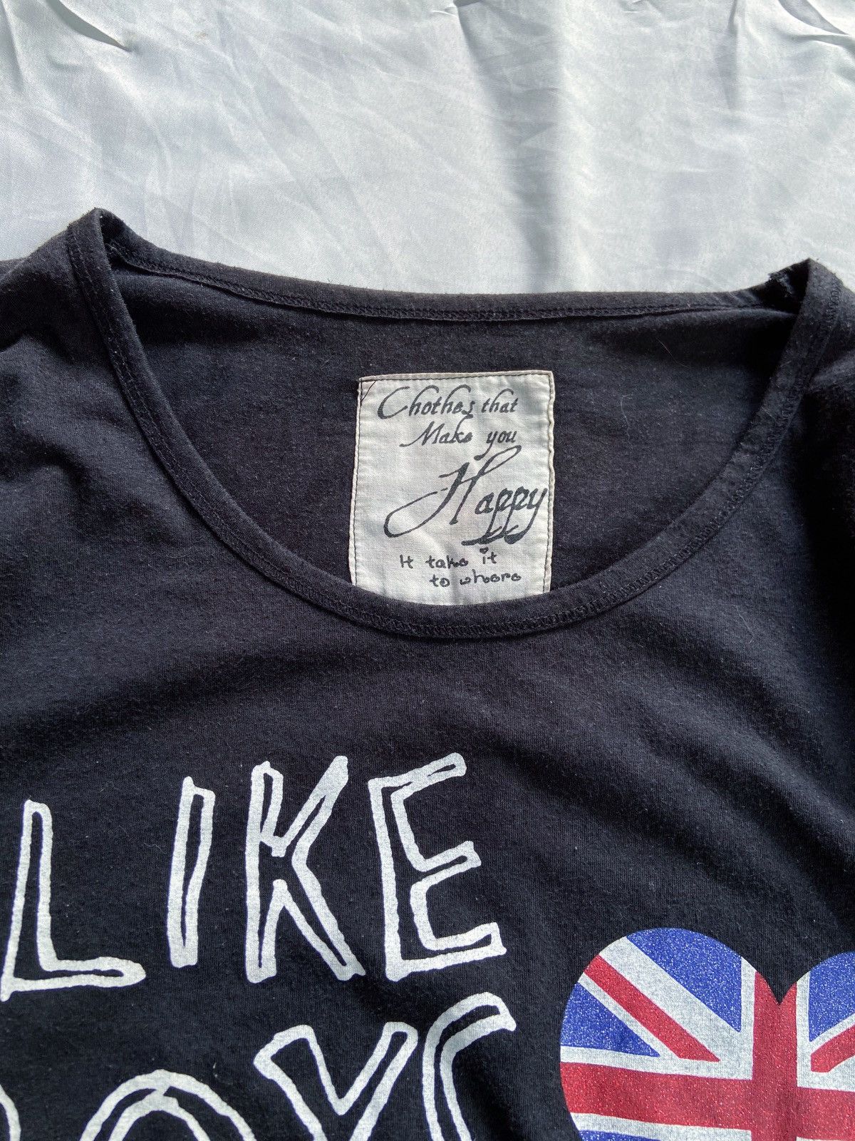 Japanese Brand I LIKE BOYS LOVE ENGLAND FLAG LONG SLEEVE Size US L / EU 52-54 / 3 - 6 Thumbnail