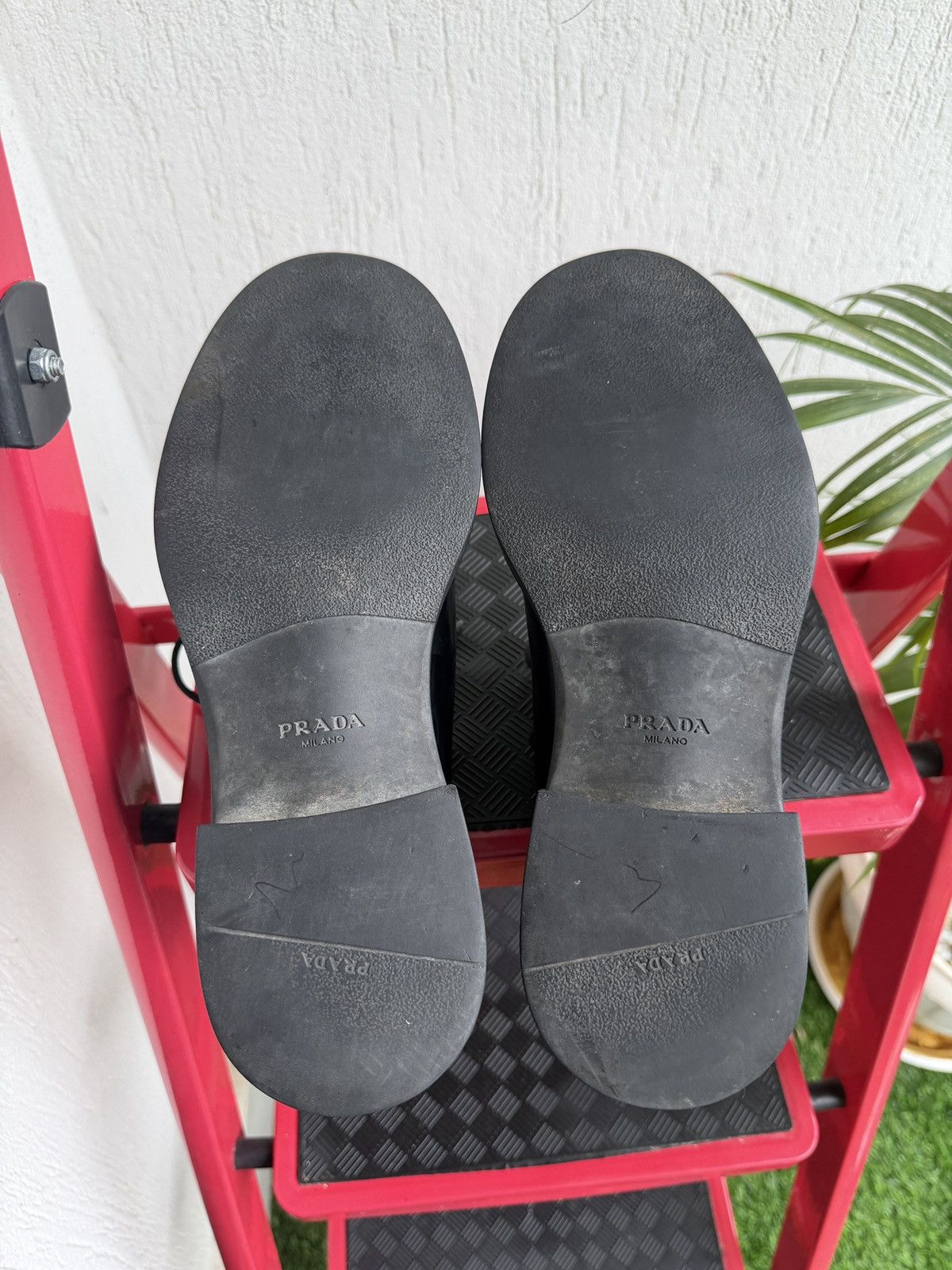 Prada brush leather loafers Size US 7 / EU 40 - 15 Thumbnail
