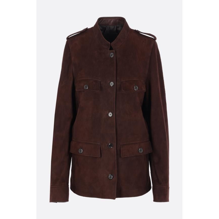 Prada PRADA Brown Suede Jacket New & Authentic (Women's size:IT 40 Size S / US 4 / IT 40 - 1 Thumbnail
