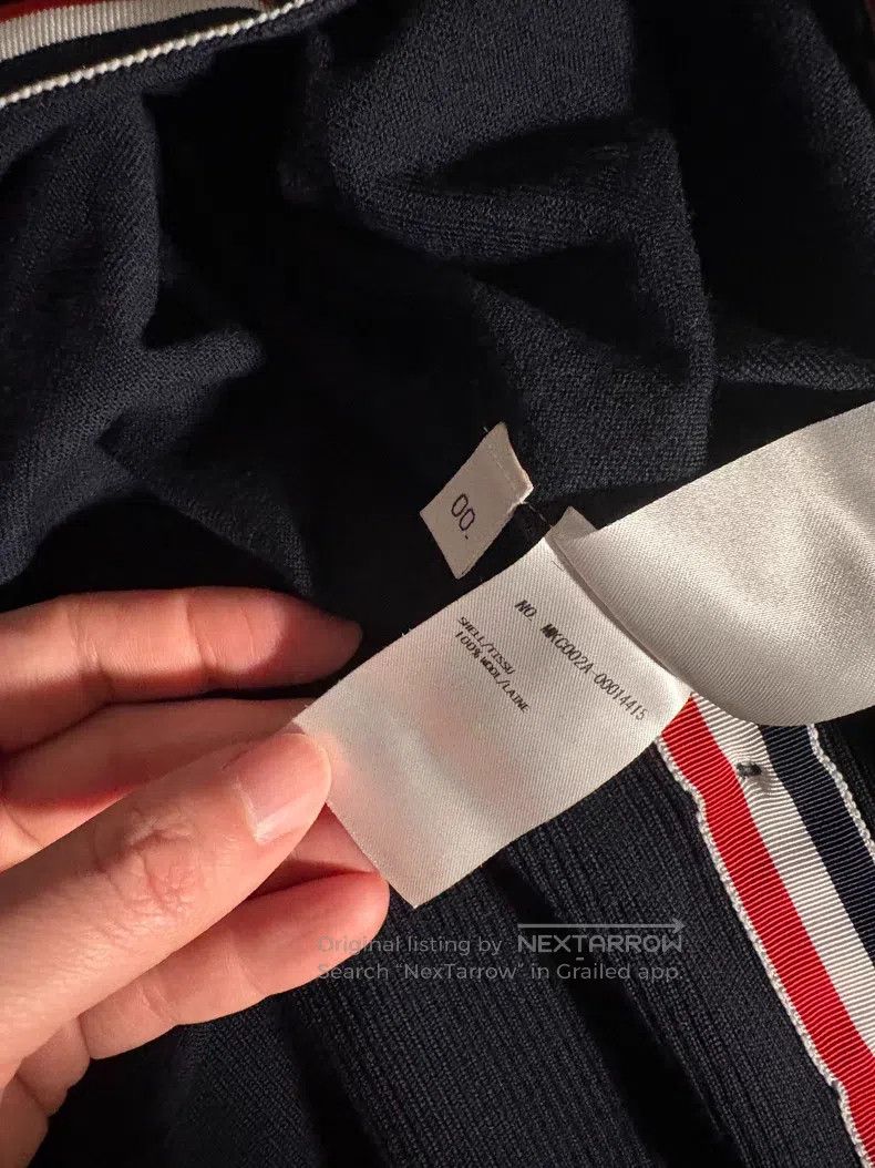 Thom Browne Thom Browne Navy Knit Open Cardigan Size US XS / EU 42 / 0 - 4 Thumbnail