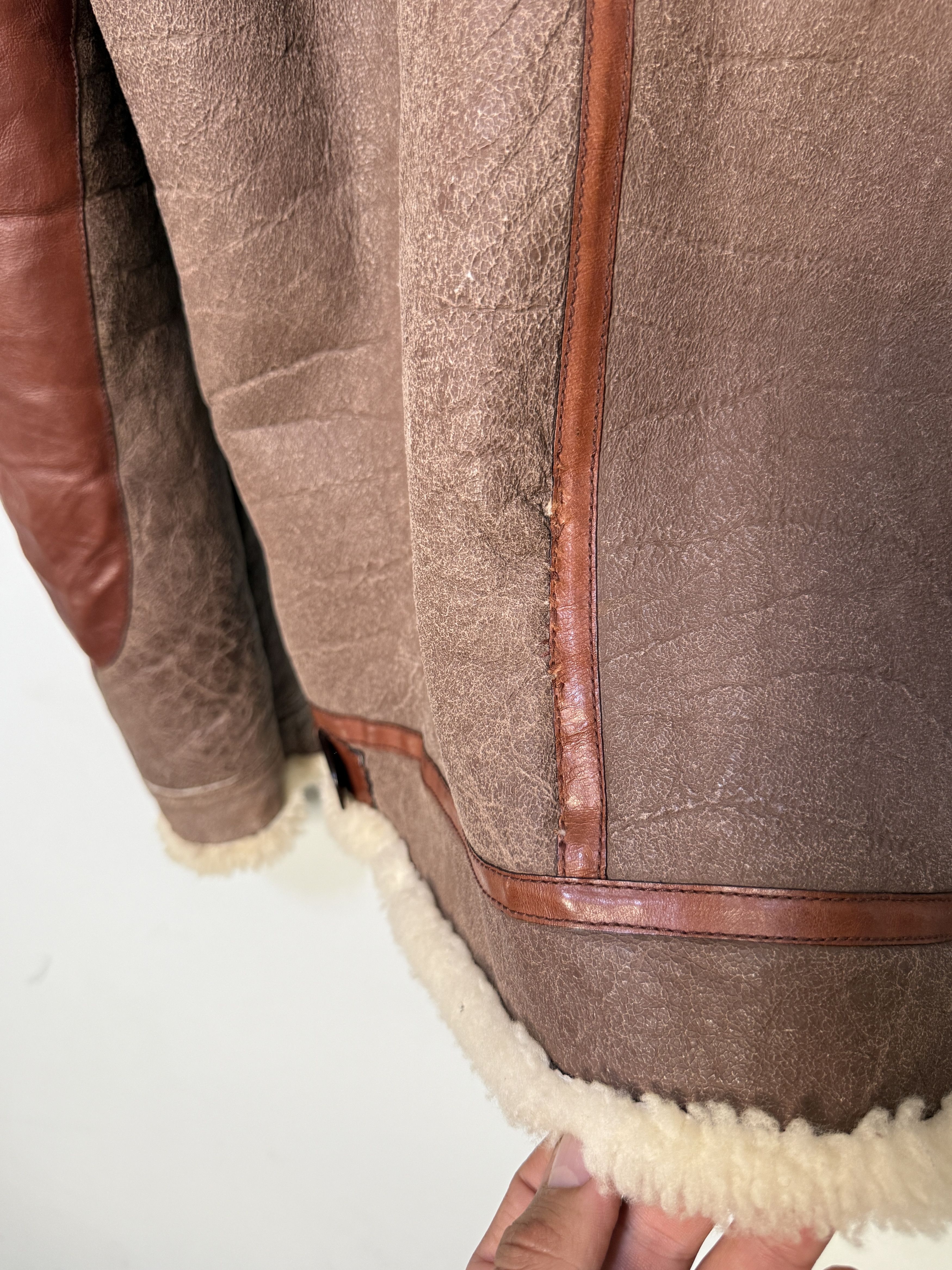 Gucci Gucci aviator flight jacket sheepskin rare military inspired Size US M / EU 48-50 / 2 - 16 Thumbnail