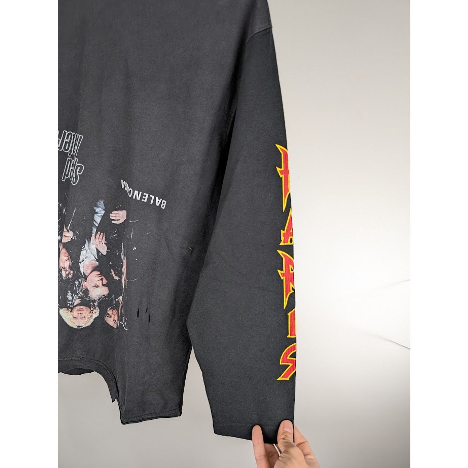 Balenciaga o1rshd1 Speed Hunter Long Sleeve T-Shirt in Black Size US L / EU 52-54 / 3 - 12 Thumbnail