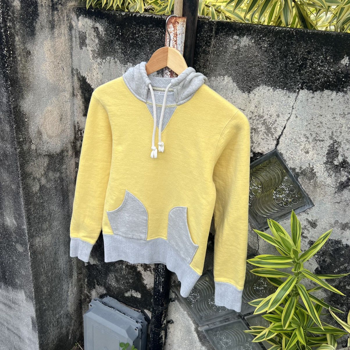 Japanese Brand “THE REAL MCCOY’S” YELLOW/GREY HOODIE Size S / US 4 / IT 40 - 2 Thumbnail