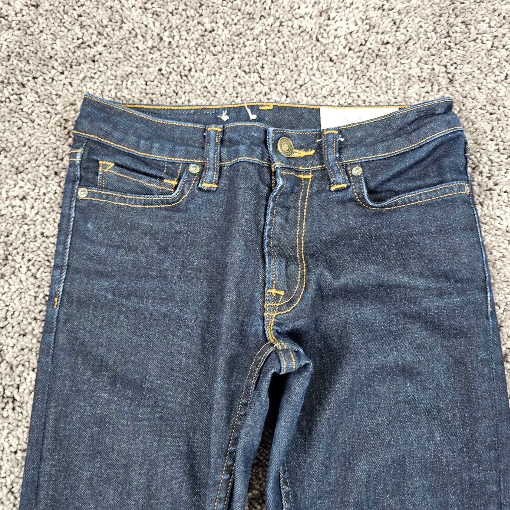 Allsaints VINTAGE AllSaints Womens Jeans Skinny Low Rise 0 Dark Wash Blue Stretch Denim Inseam 30 inches Girls Size 25" / US 0 / IT 36 - 2 Thumbnail